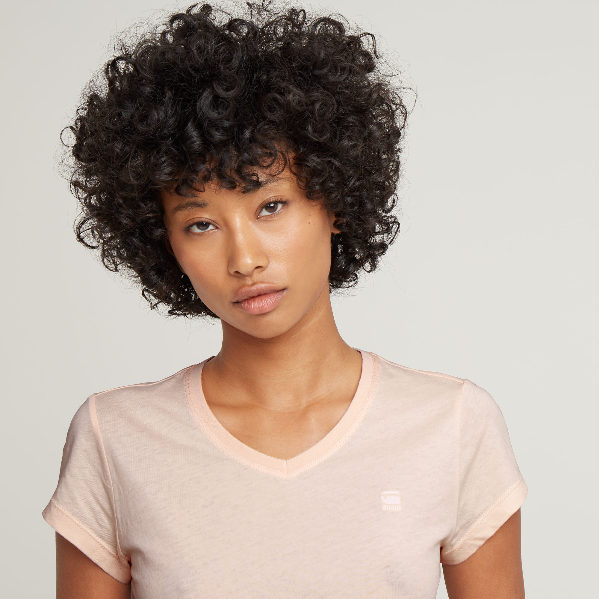 G-Star RAW Eyben Slim V-Hals Top 2.0 Roze Dames