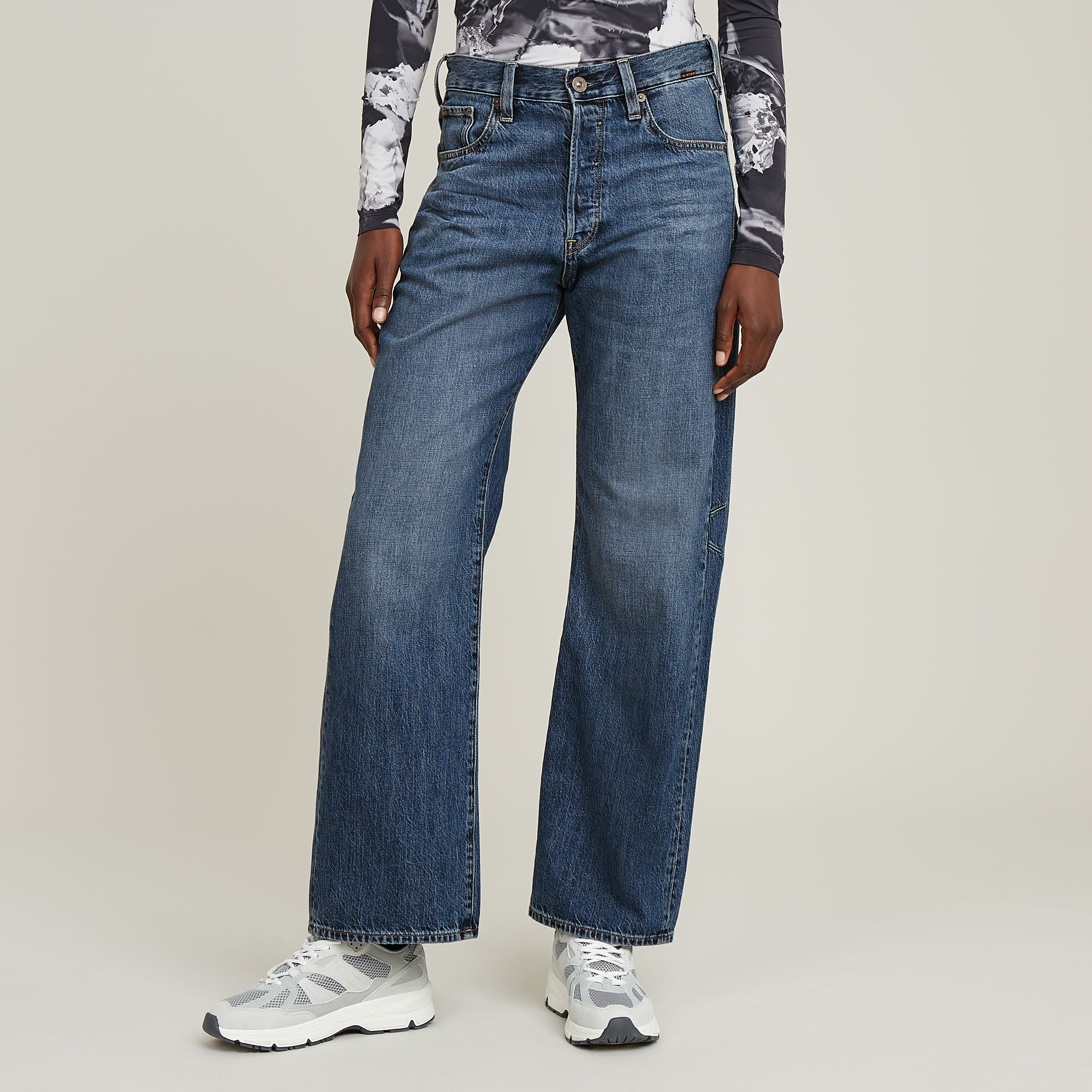 G-Star Raw Wide leg boyfriend jeans in 5-pocketmodel model 'BOWEY 3D'