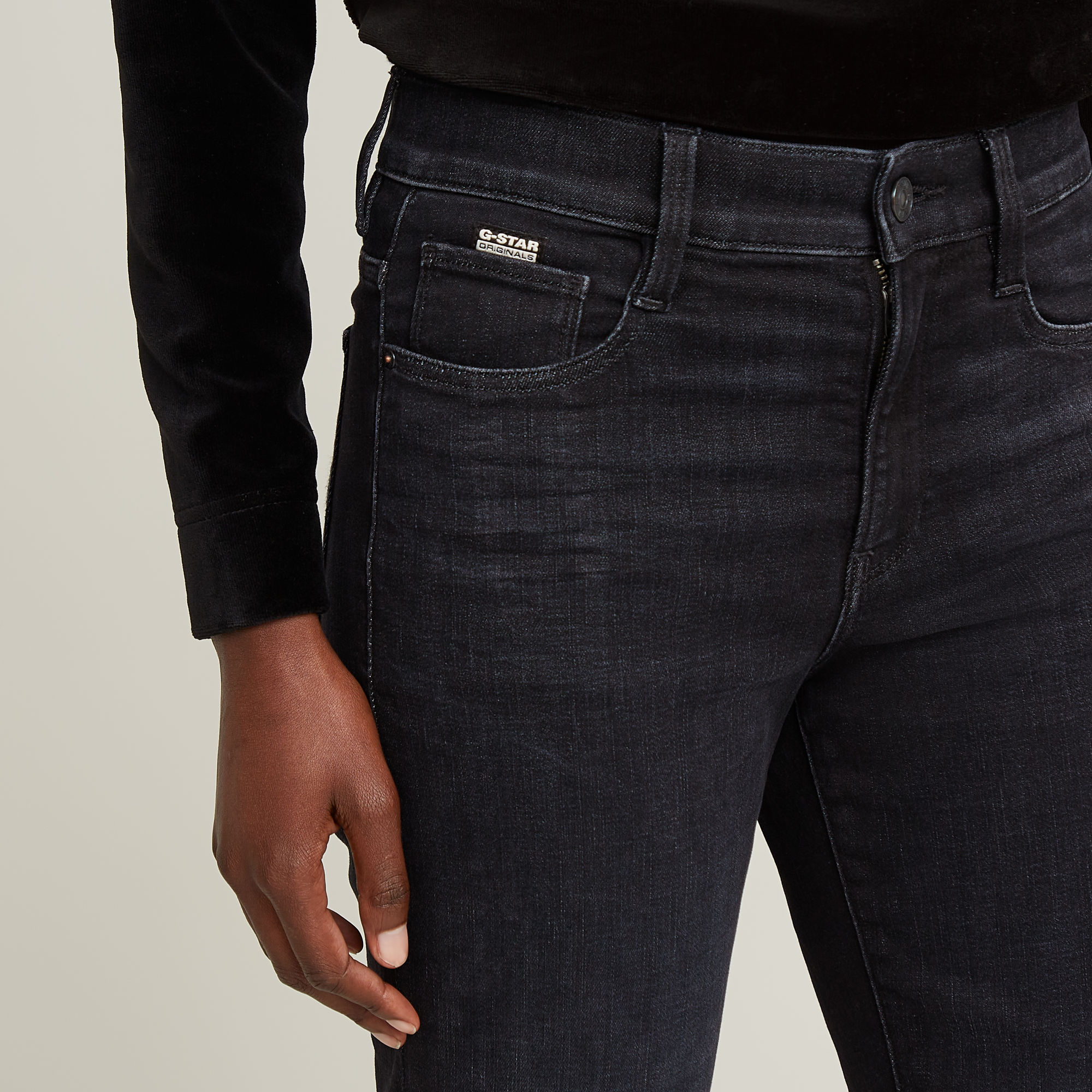 G-Star RAW Strace Straight Jeans Donkerblauw Dames
