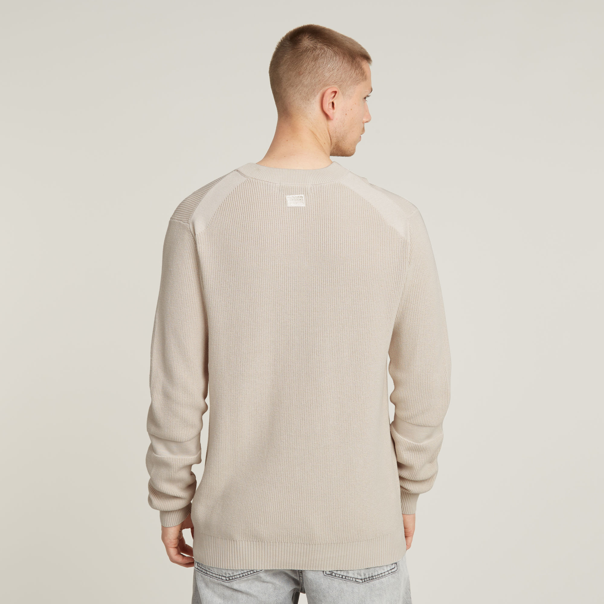 G-Star RAW Detailed Gebreide Trui Wit Heren