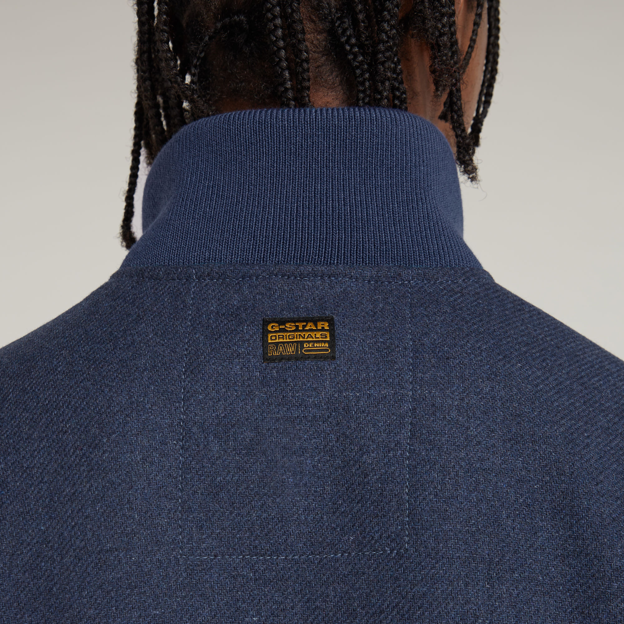 G-Star RAW Wool Utility Jack Midden blauw Heren