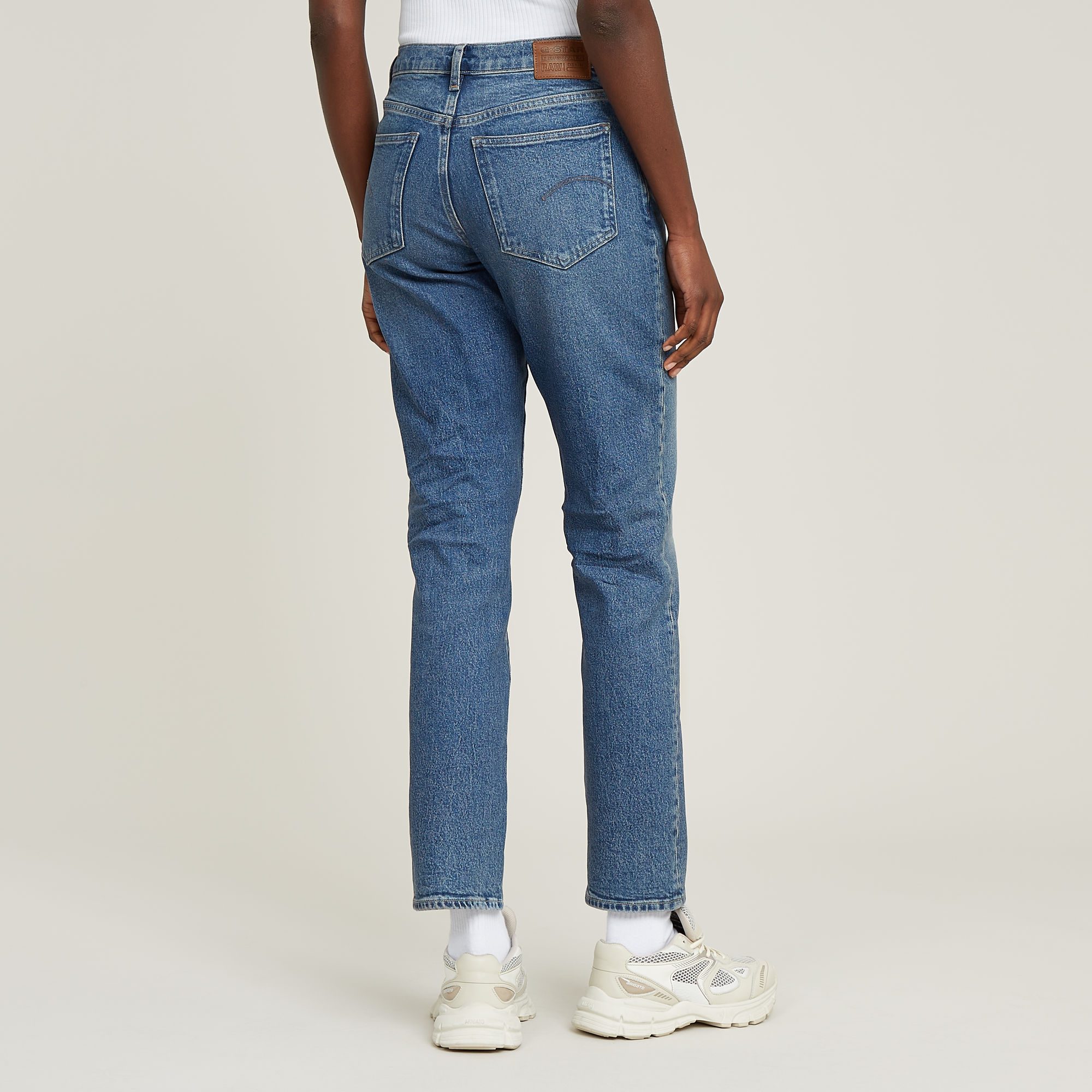 G-Star RAW Viktoria High Straight Jeans Midden blauw Dames