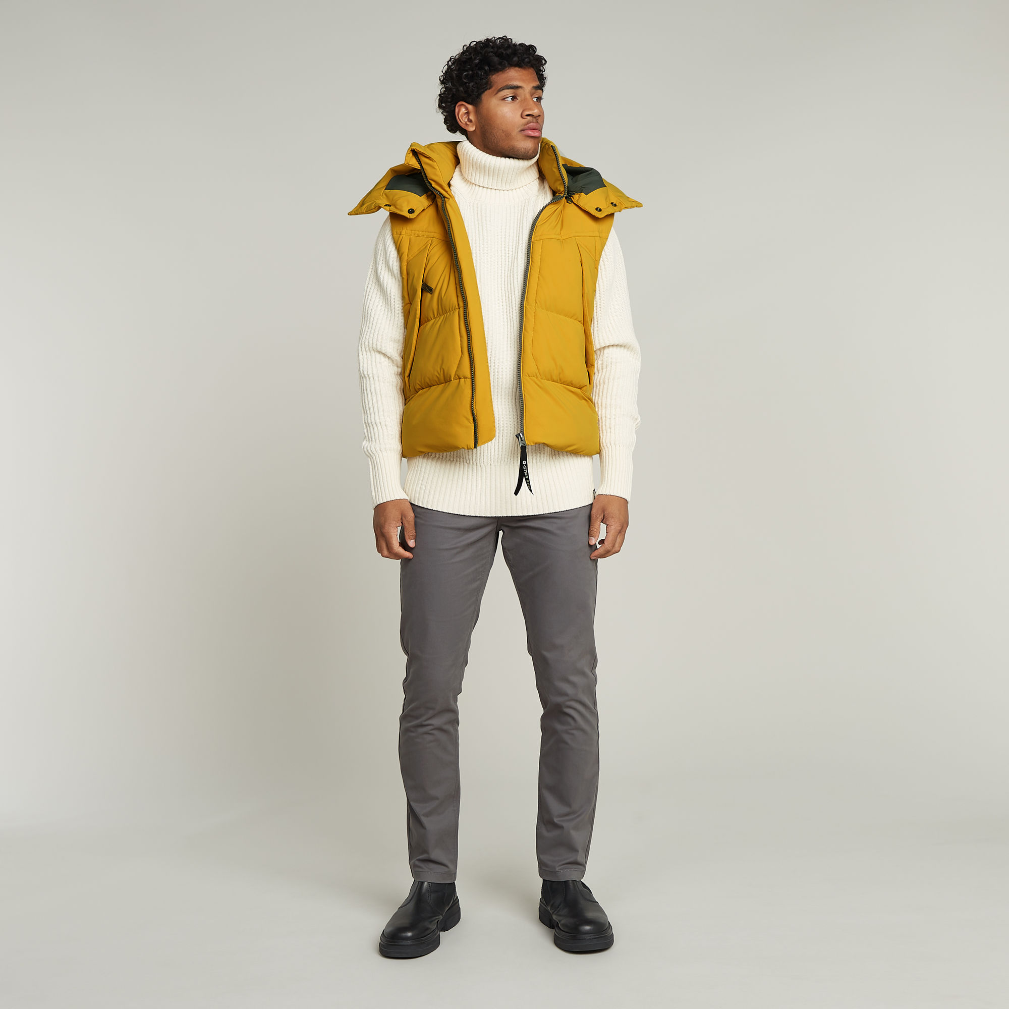 G-Star RAW G-Whistler Gewatteerde Bodywarmer Geel Heren