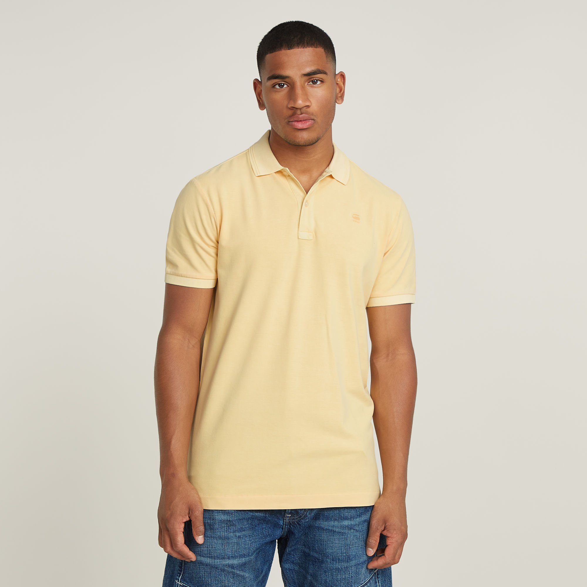 G-Star RAW Dunda Overdyed Slim Polo - Geel - Heren