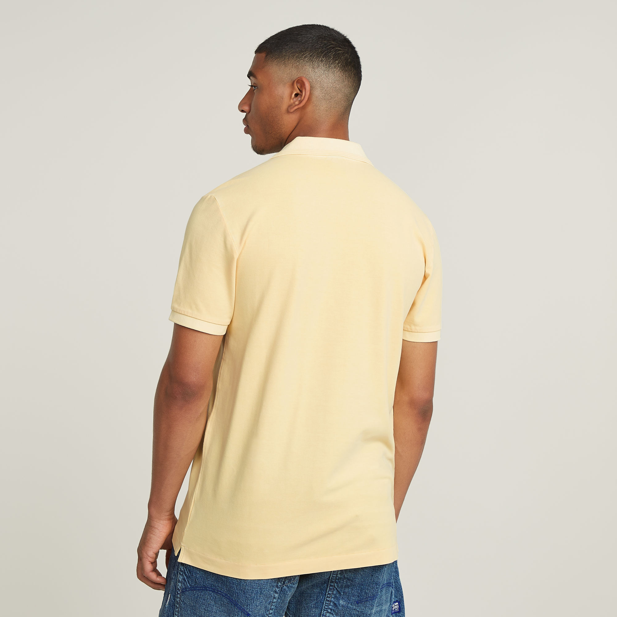 G-Star RAW Dunda Overdyed Slim Polo Geel Heren