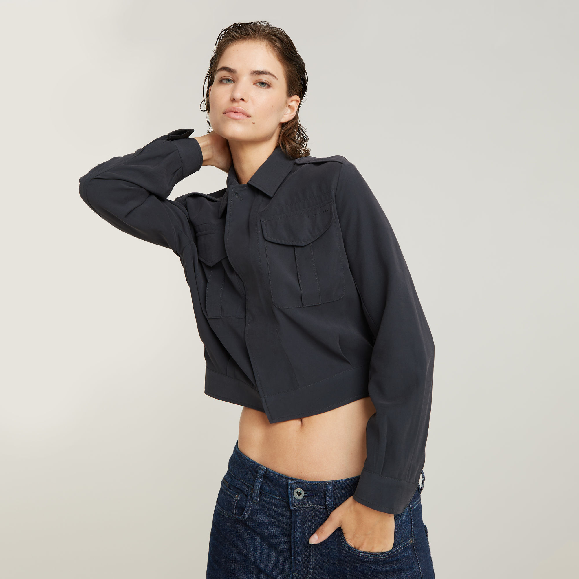G-Star RAW Officer Jack Short Grijs Dames