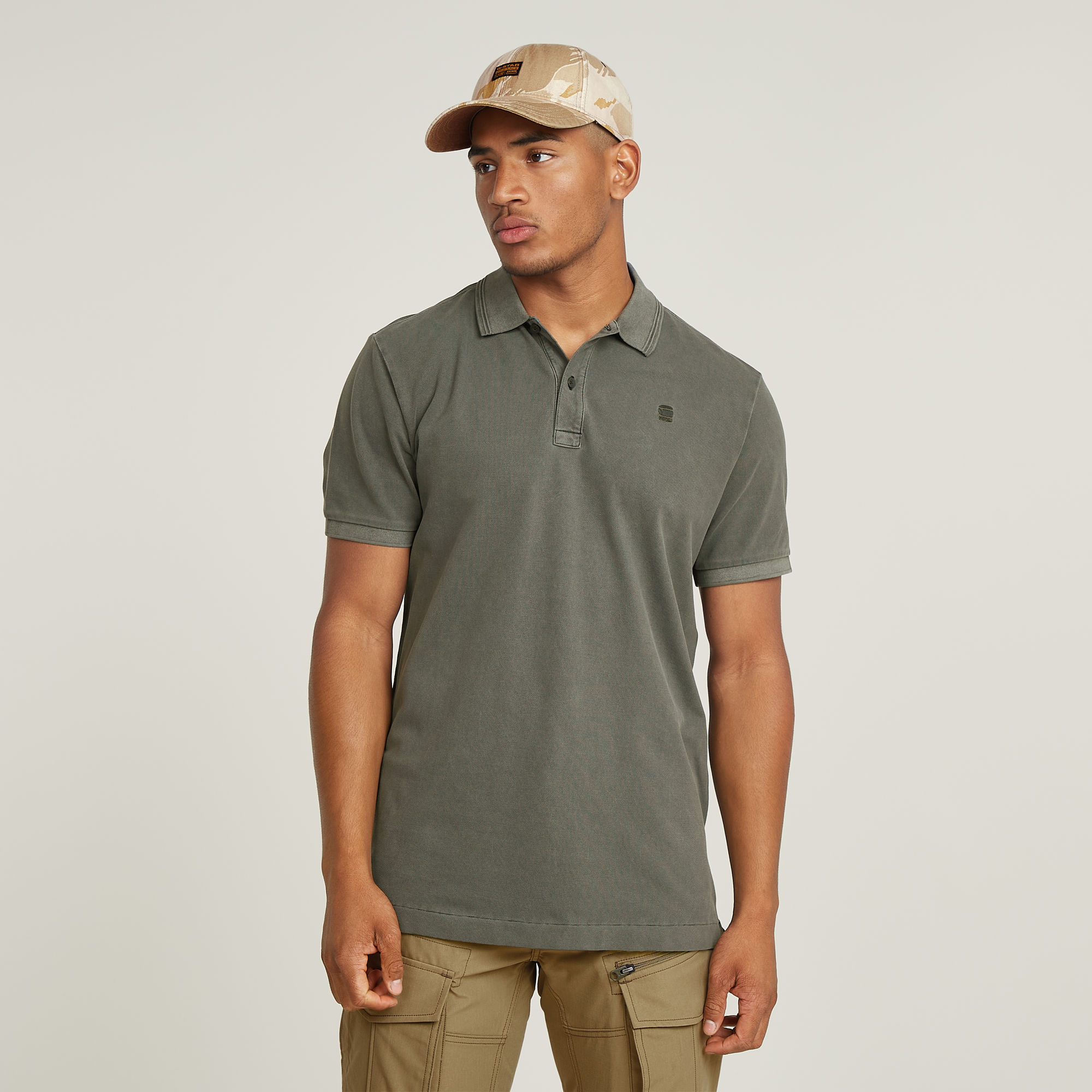 

Dunda Overdyed Slim Polo - Green - Men