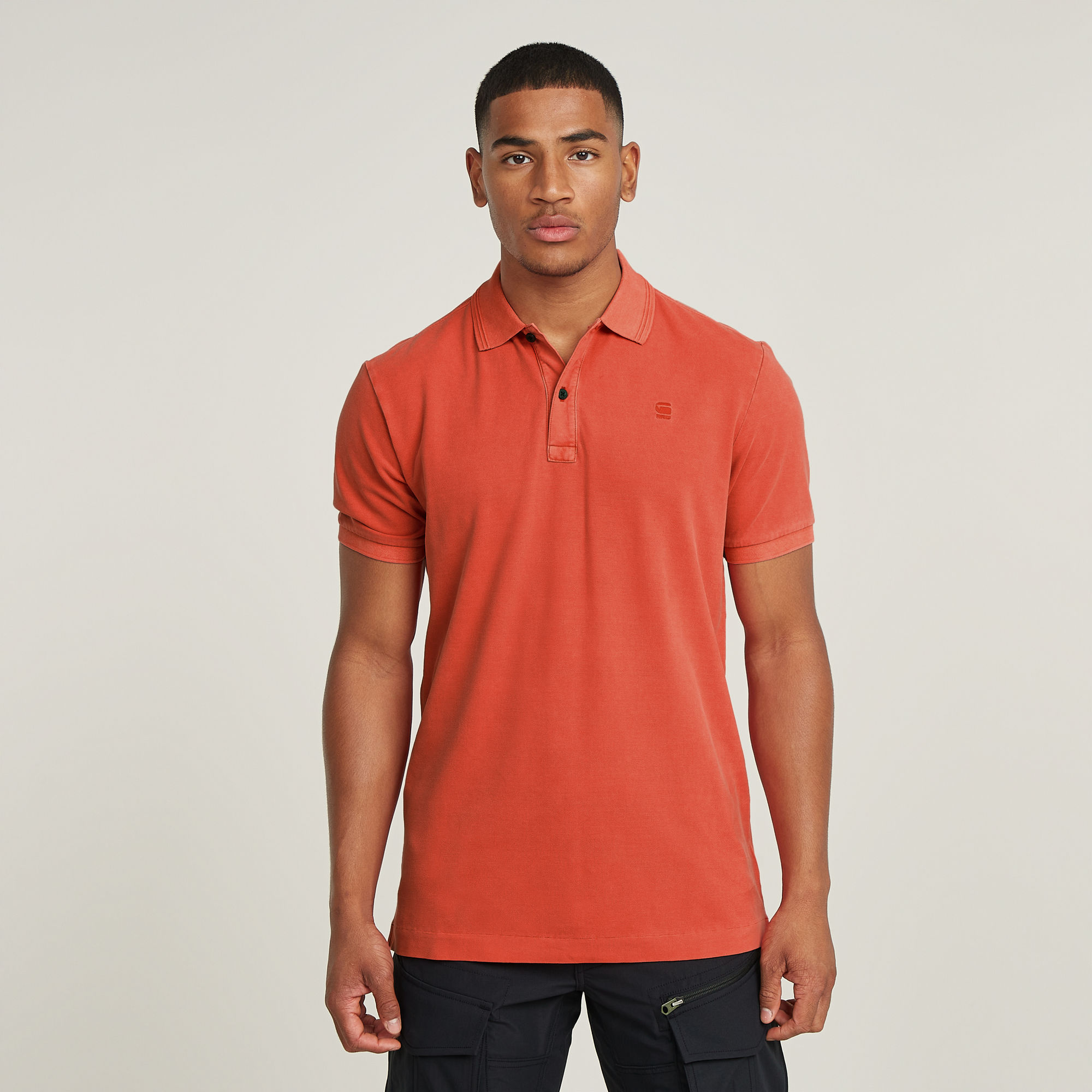 

Dunda Overdyed Slim Polo - Red - Men