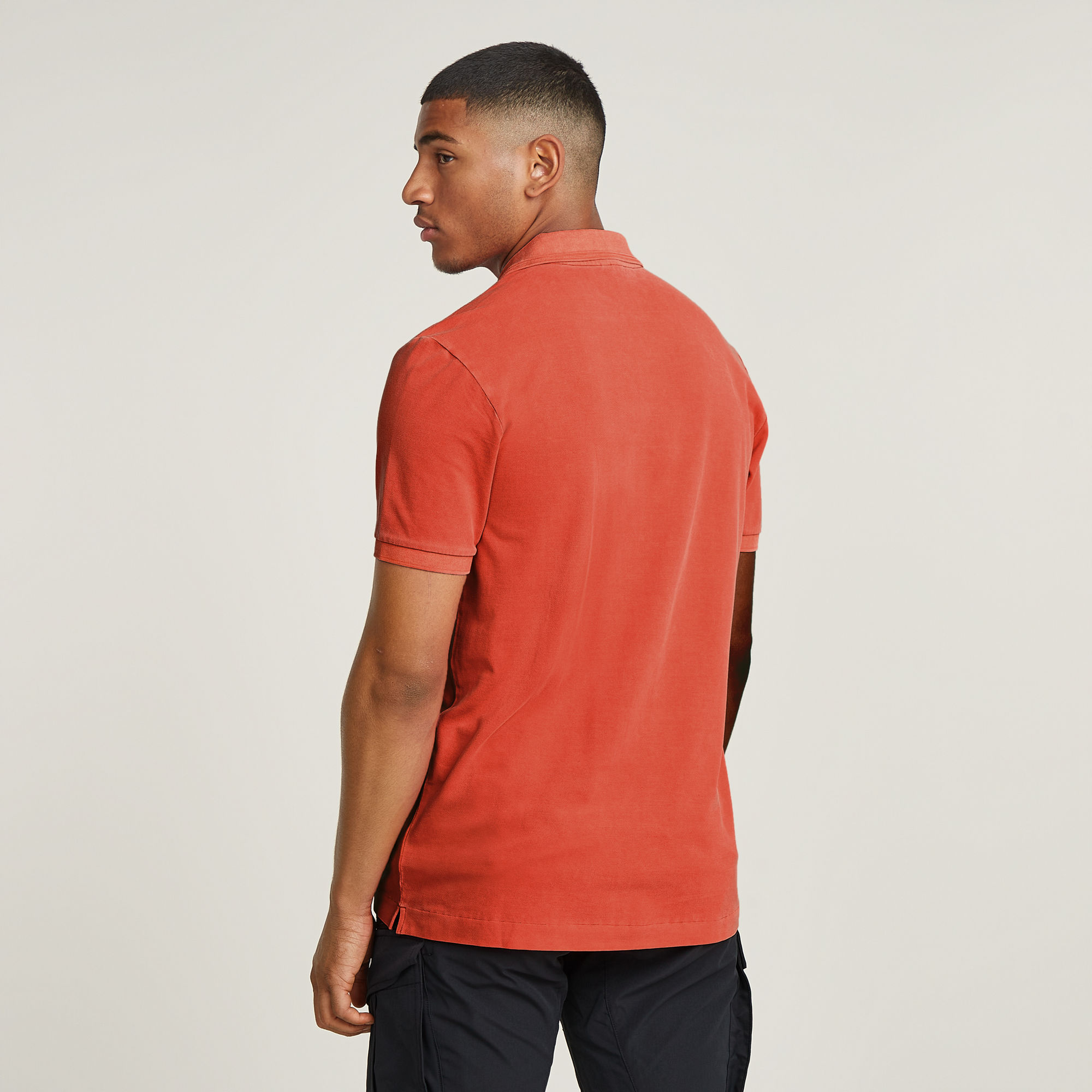 G-Star RAW Dunda Overdyed Slim Polo Rood Heren