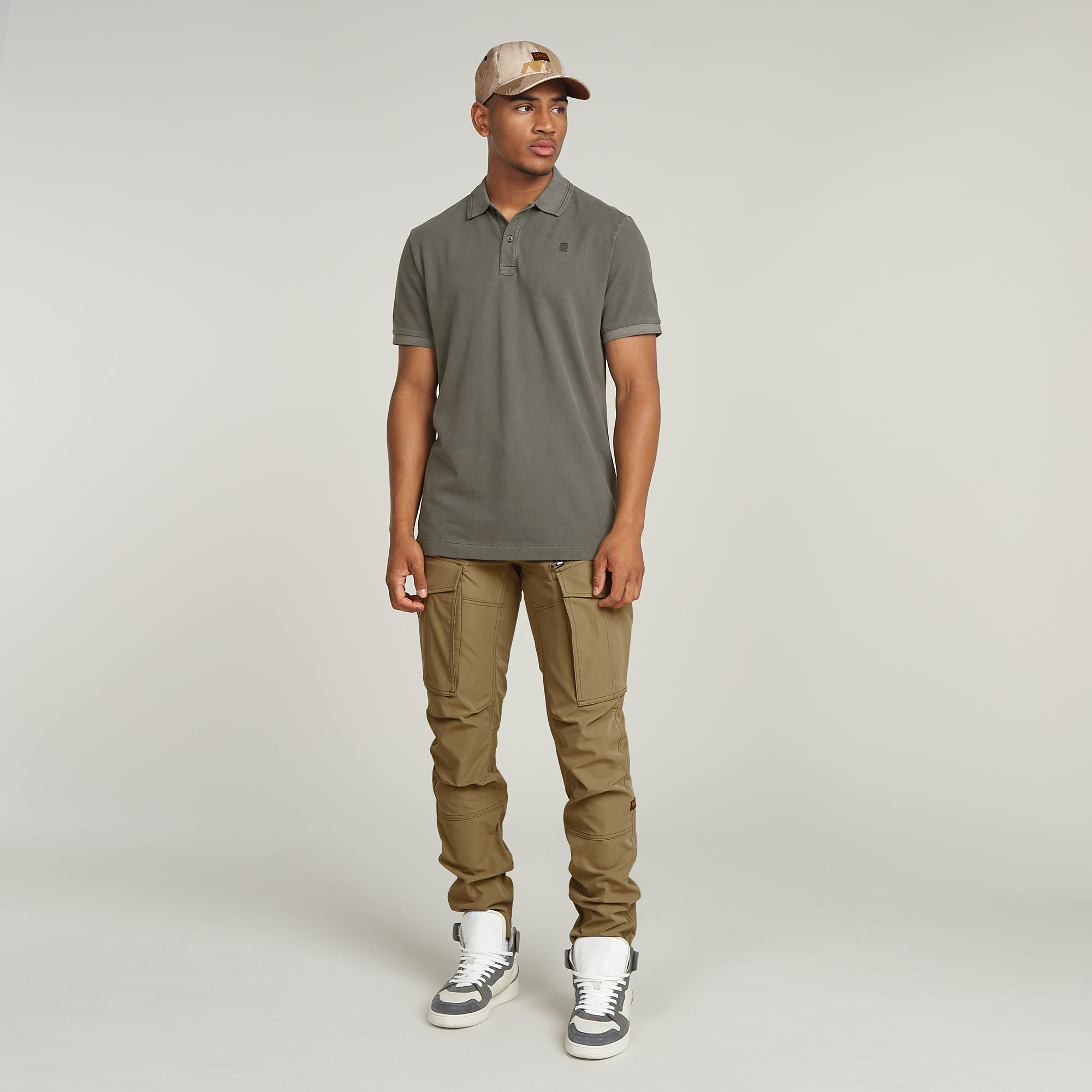 G-Star RAW Dunda Overdyed Slim Polo Groen Heren