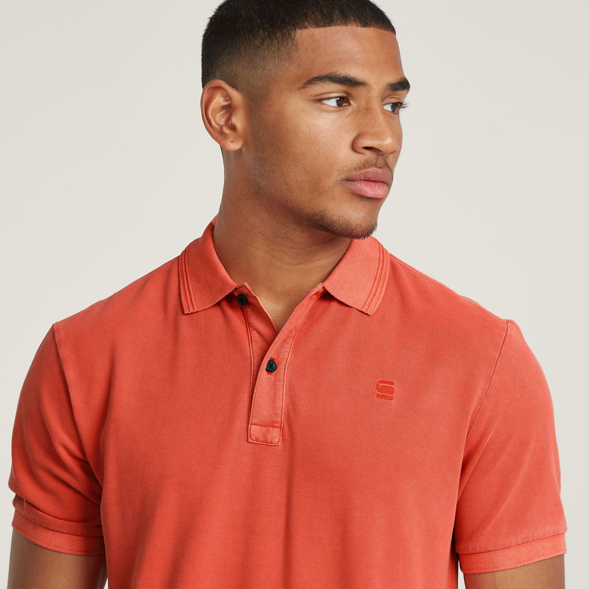 G-Star RAW Dunda Overdyed Slim Polo Rood Heren