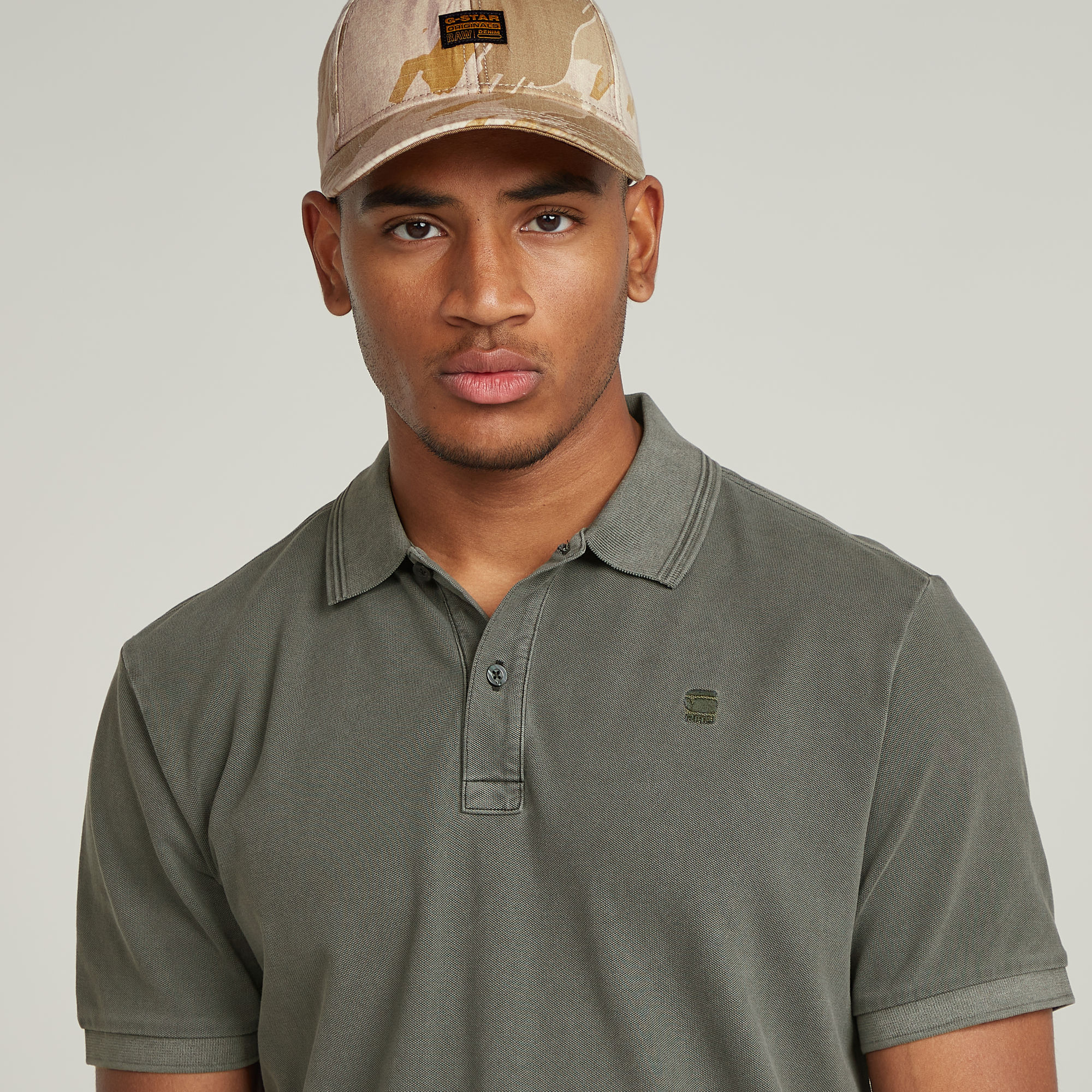 G-Star RAW Dunda Overdyed Slim Polo Groen Heren