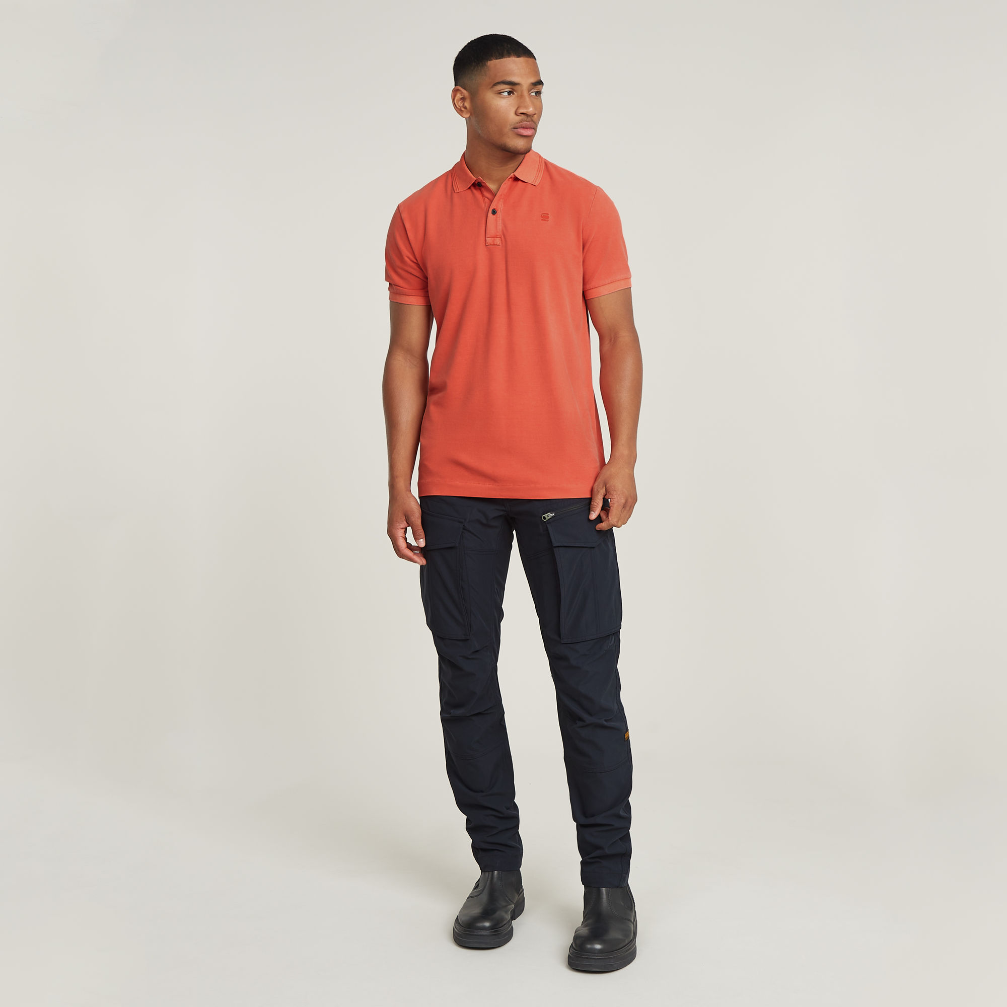 Thumbnail - Rovic Zip 3D Regular Tapered Hose - Dunkelblau - Herren
