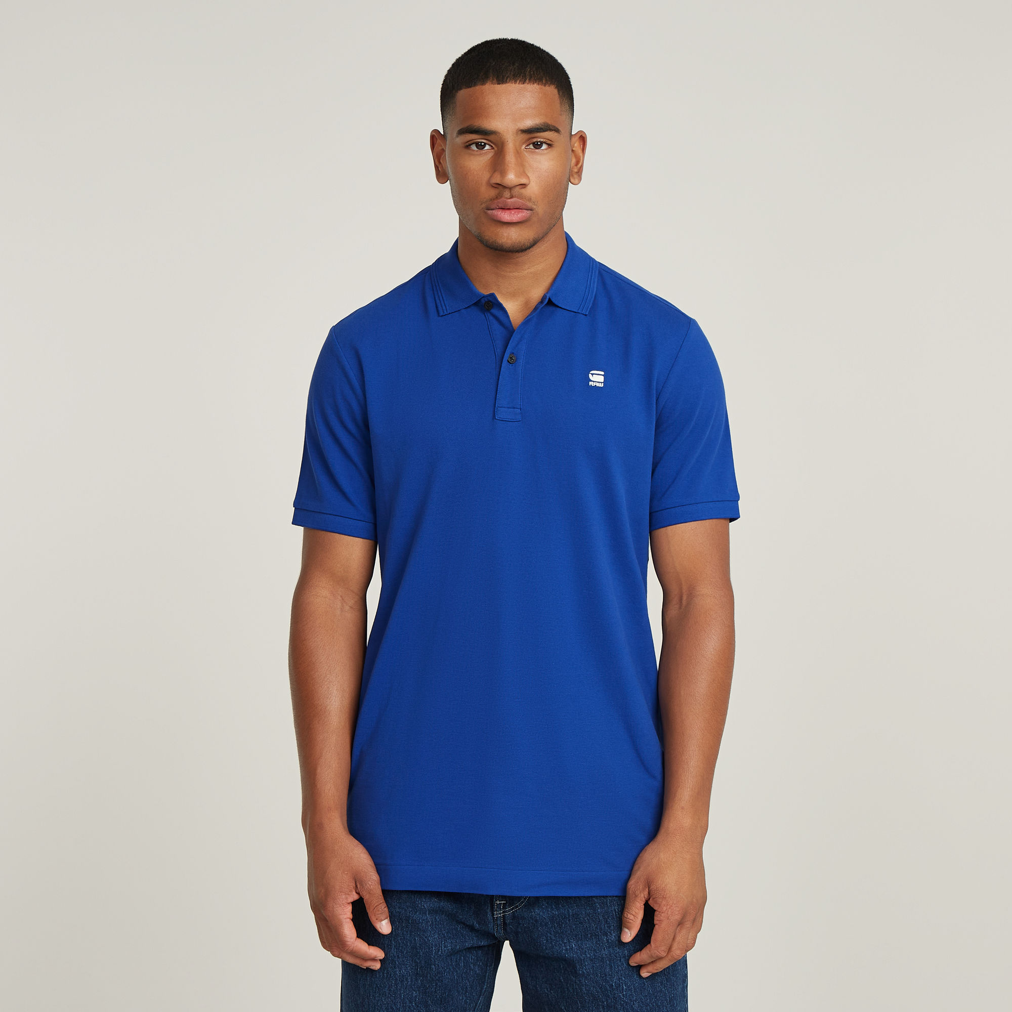 

Dunda Slim Polo - Medium blue - Men