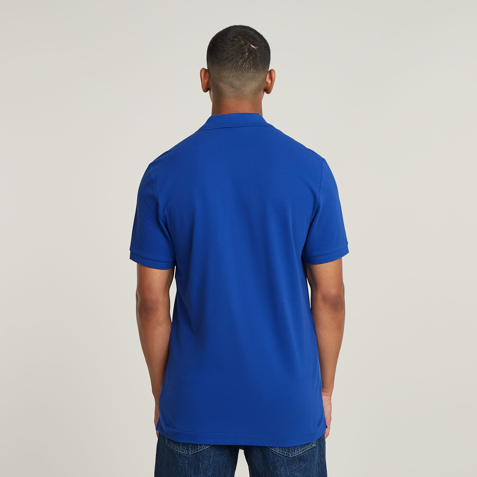 G-Star RAW Dunda Slim Polo Midden blauw Heren