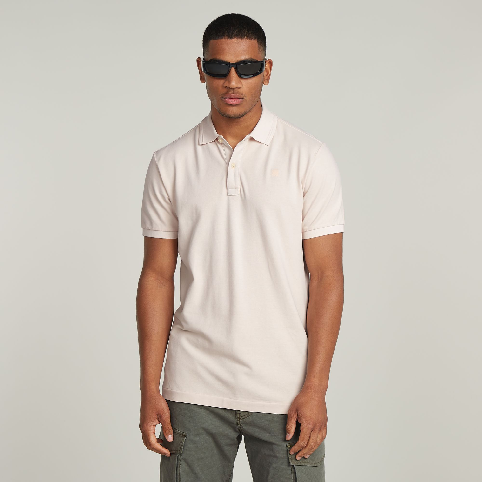 

Dunda Overdyed Slim Polo - Pink - Men