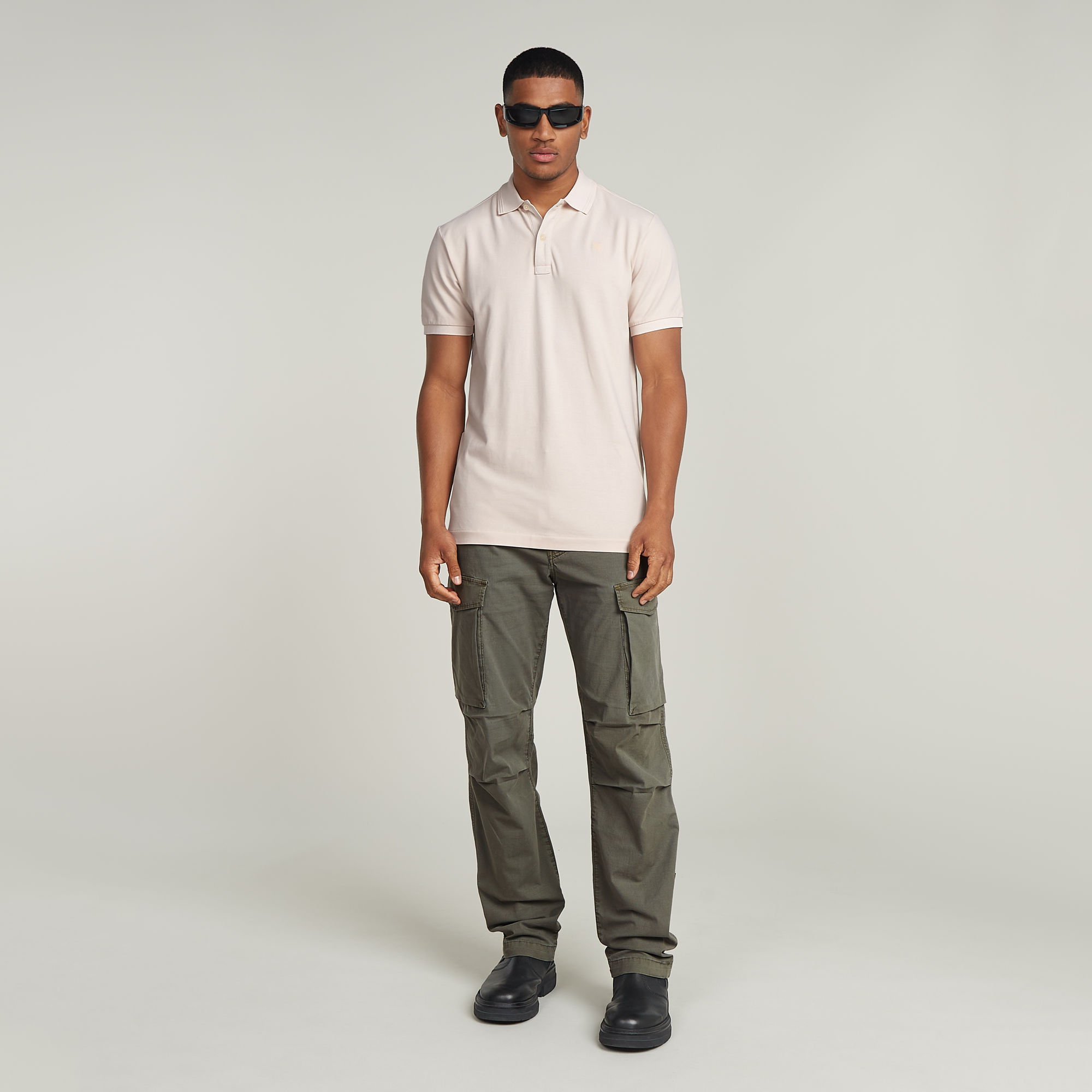 G-Star RAW Dunda Overdyed Slim Polo Roze Heren