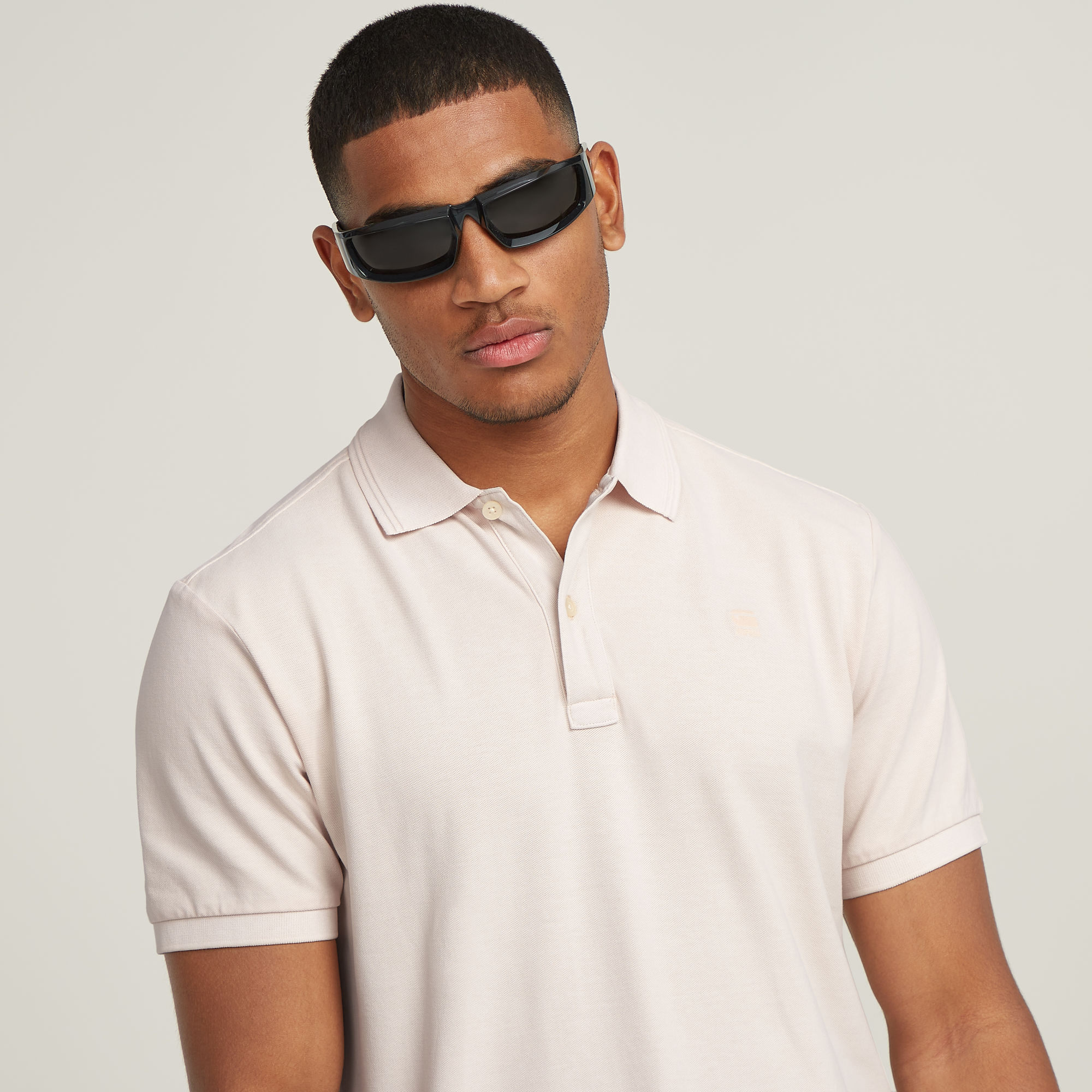 G-Star RAW Dunda Overdyed Slim Polo Roze Heren