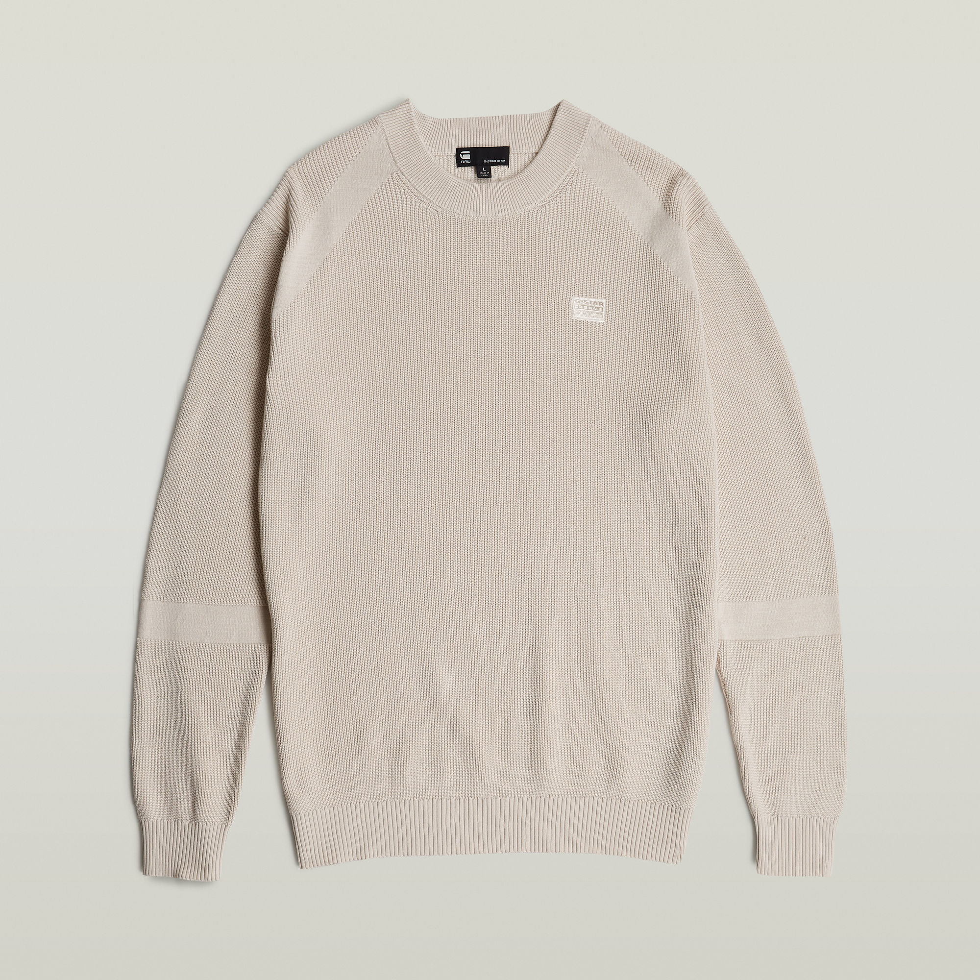 G-Star RAW Detailed Gebreide Trui Wit Heren