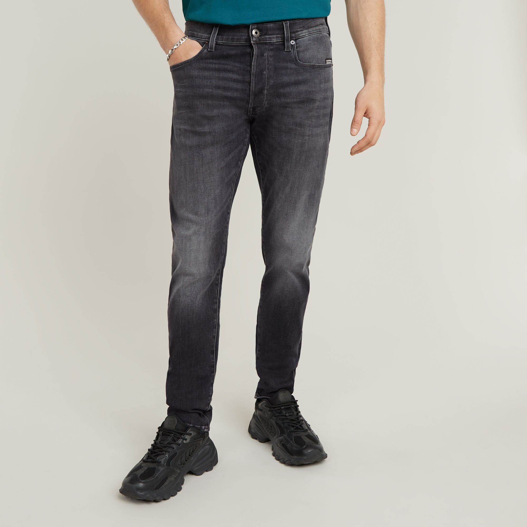 

3301 Slim Jeans - Black - Men