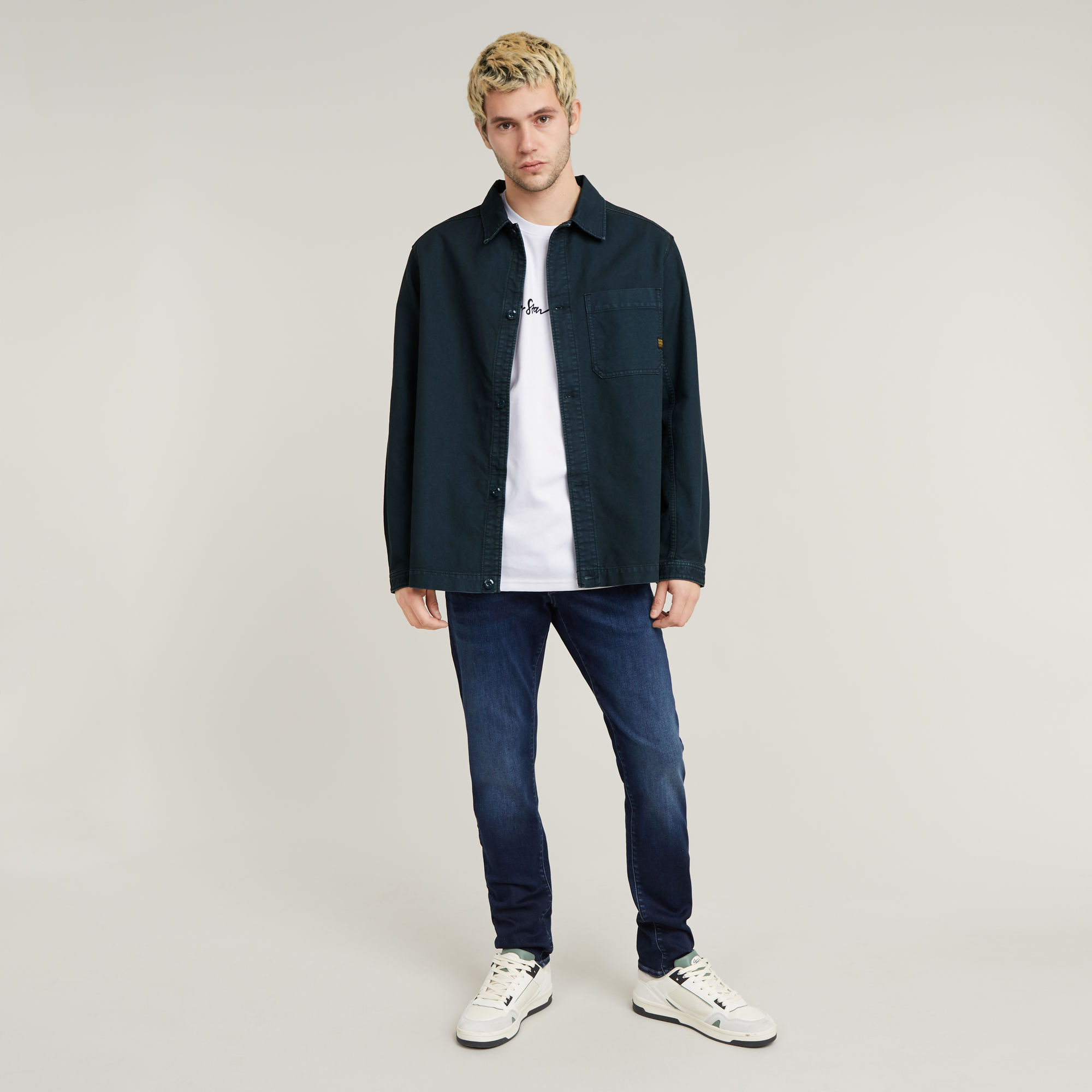 G-Star RAW 3301 Slim Jeans Donkerblauw Heren