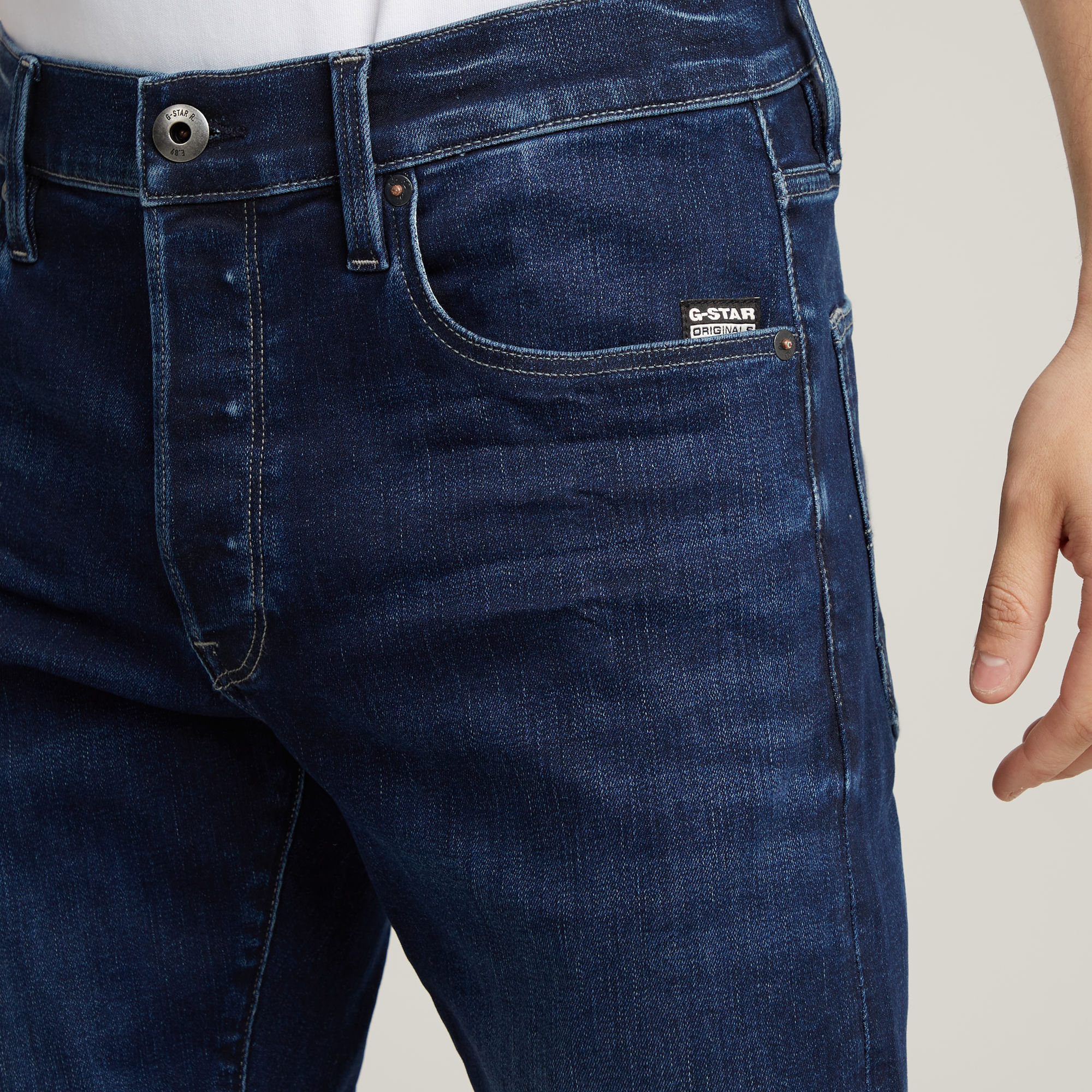 G-Star RAW 3301 Slim Jeans Donkerblauw Heren