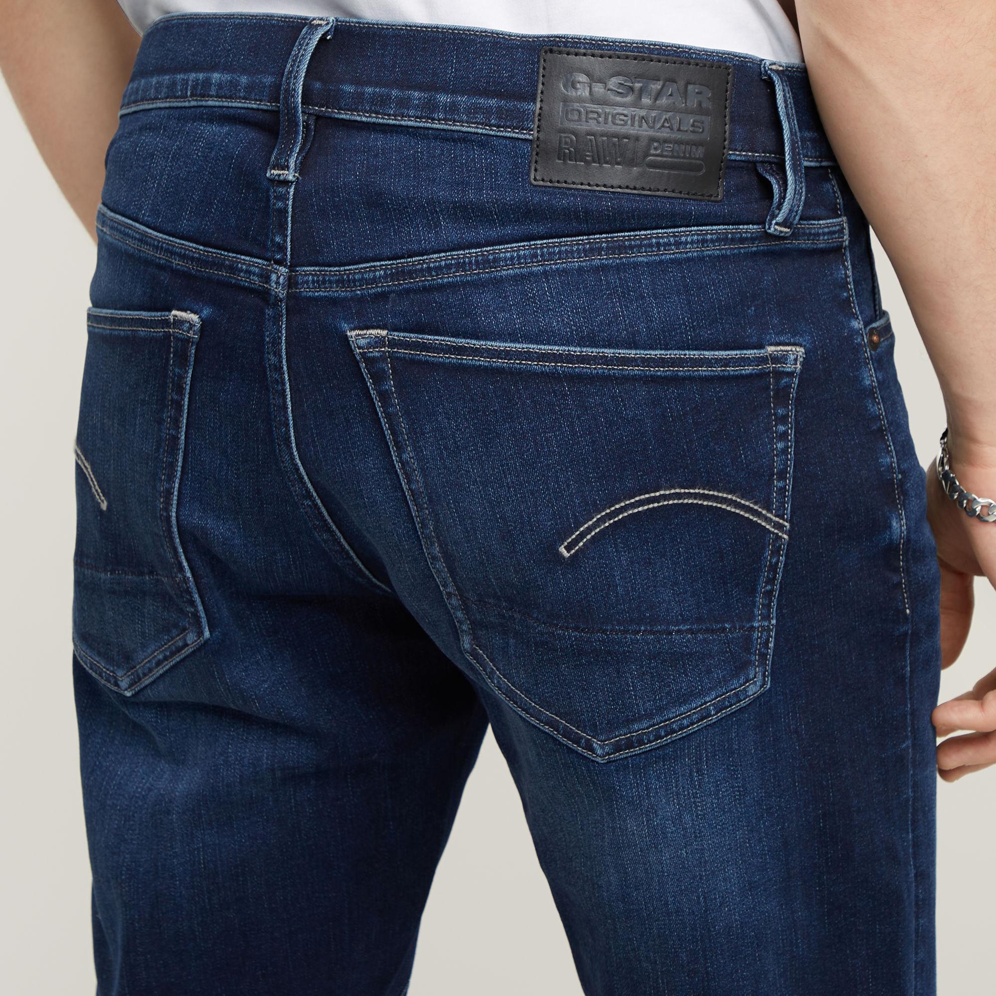 G-Star RAW 3301 Slim Jeans Donkerblauw Heren