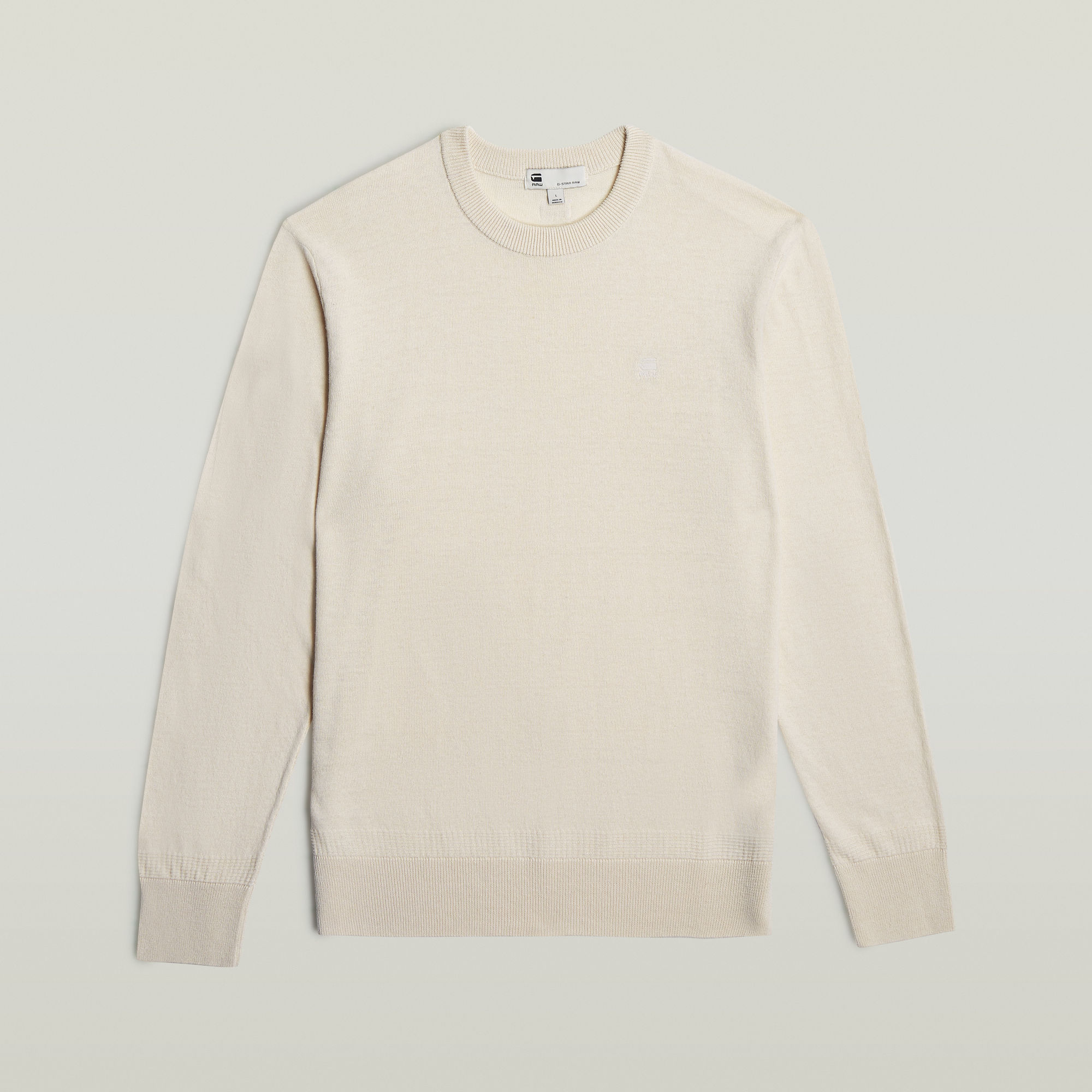G-Star RAW Premium Core Gebreide Trui Wit Heren
