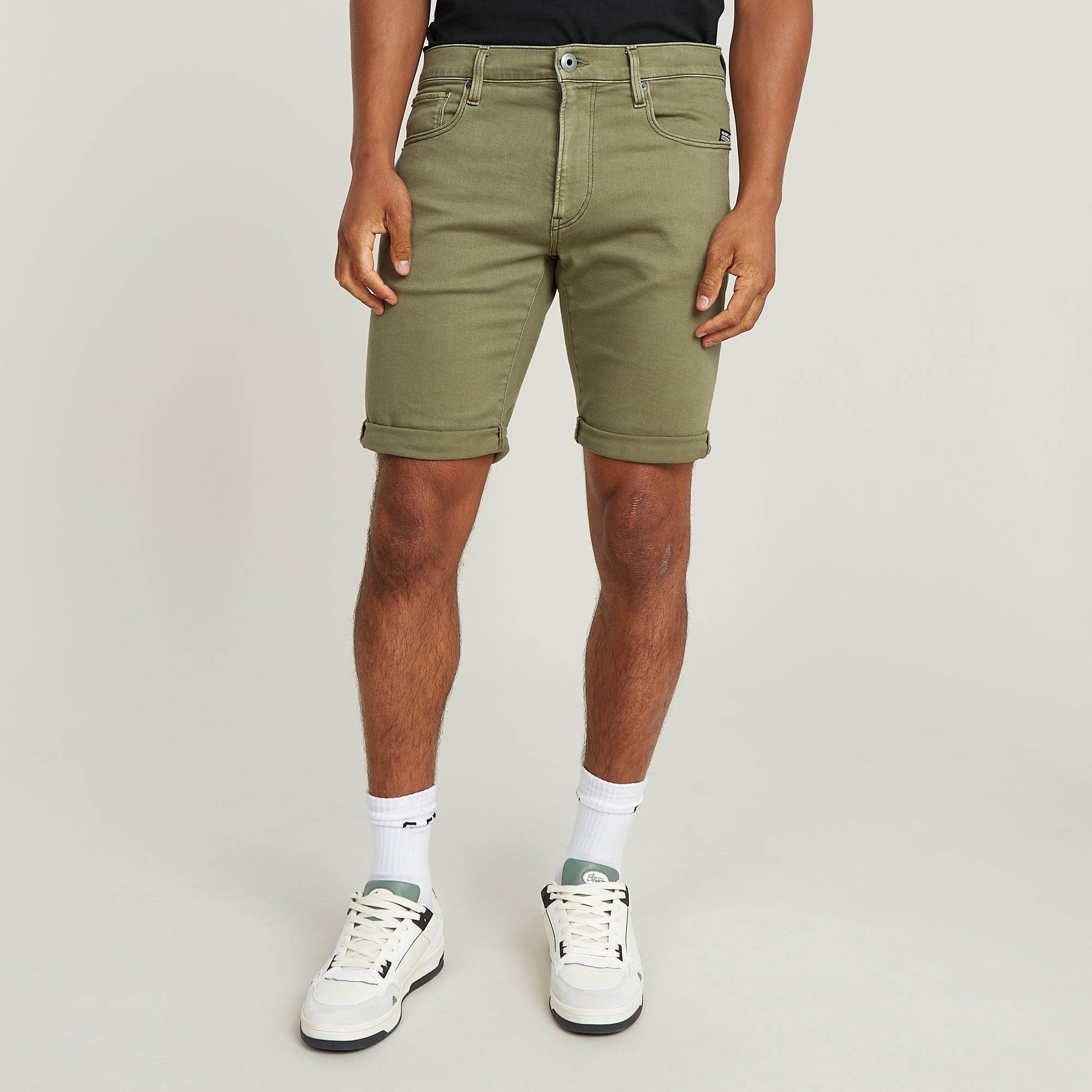 

3301 Slim Denim Shorts - Green - Men