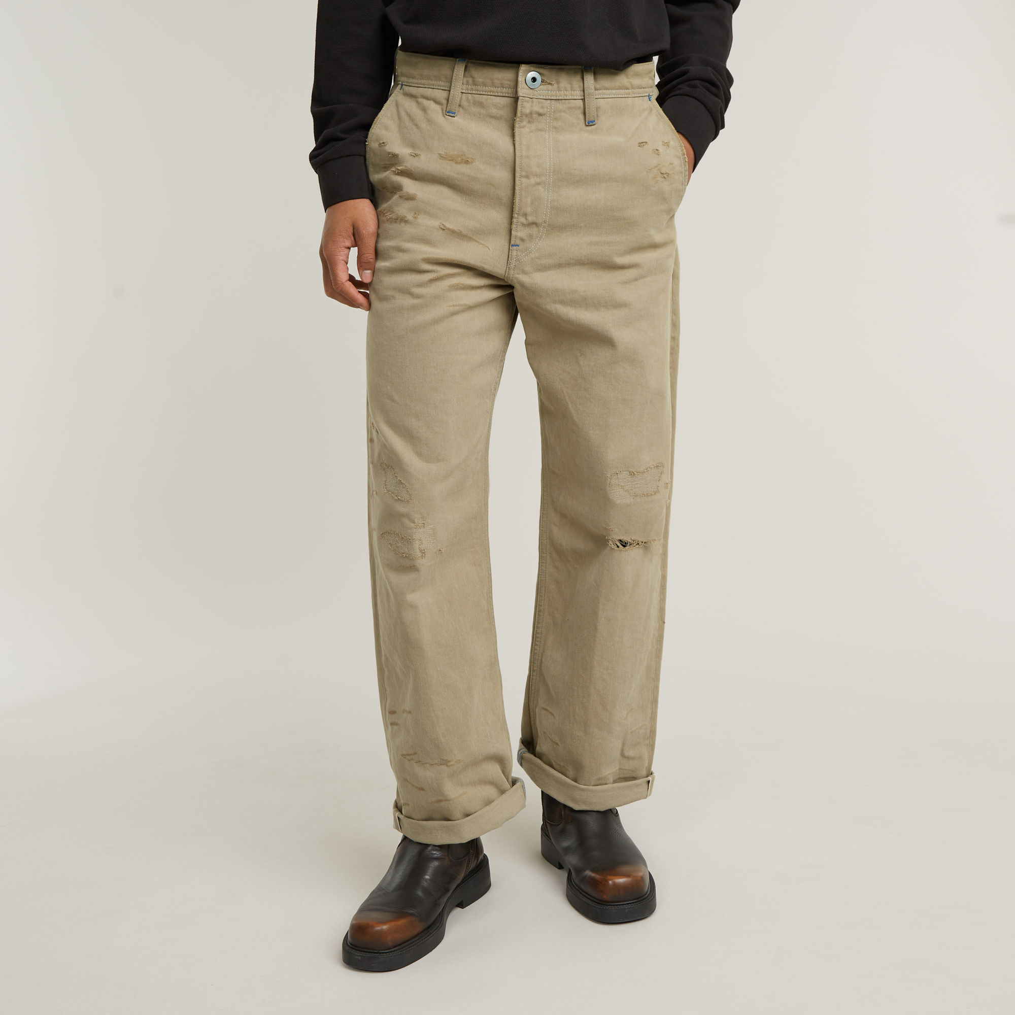 

Modson Straight Chino - worn in berge restored - Men