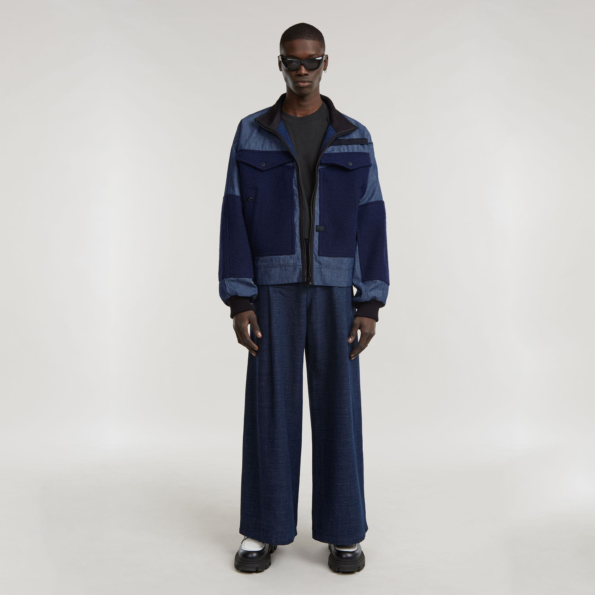 Thumbnail - Unisex GSRR Maxi Reversible Bomberjacke - Dunkelblau - Herren