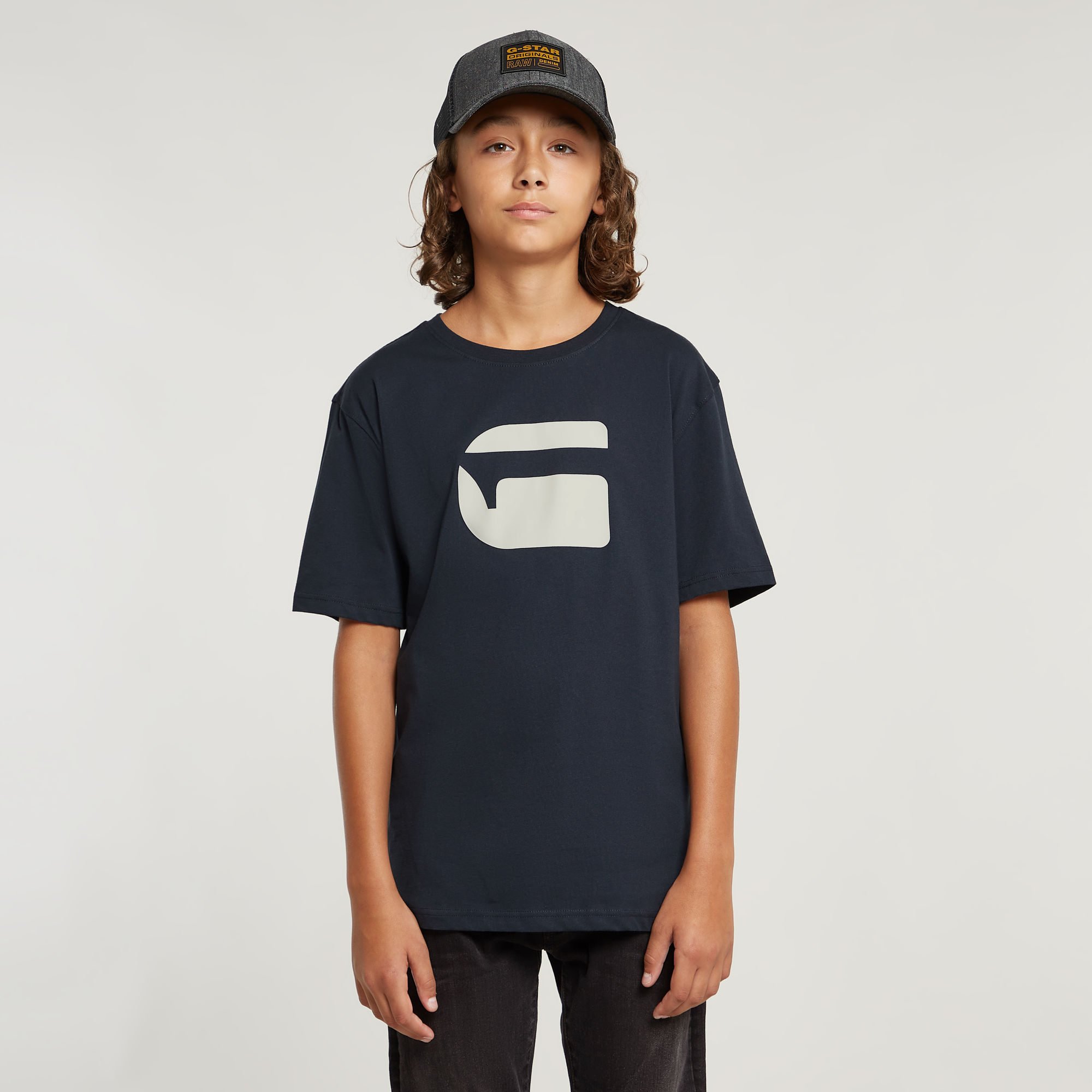 Kids T-Shirt Loose - Dunkelblau - jungen