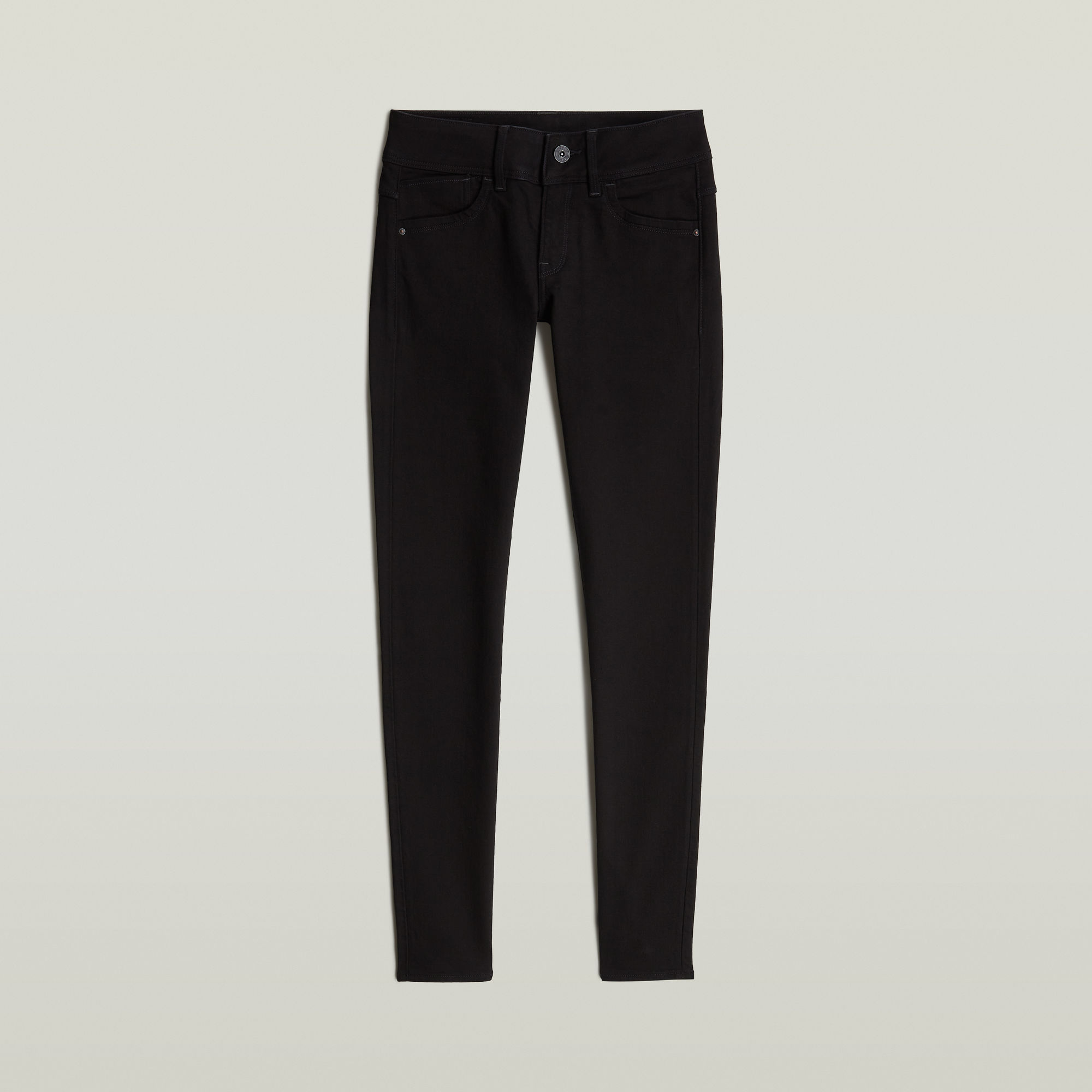 G-Star RAW Lynn Mid Skinny Jeans Zwart Dames