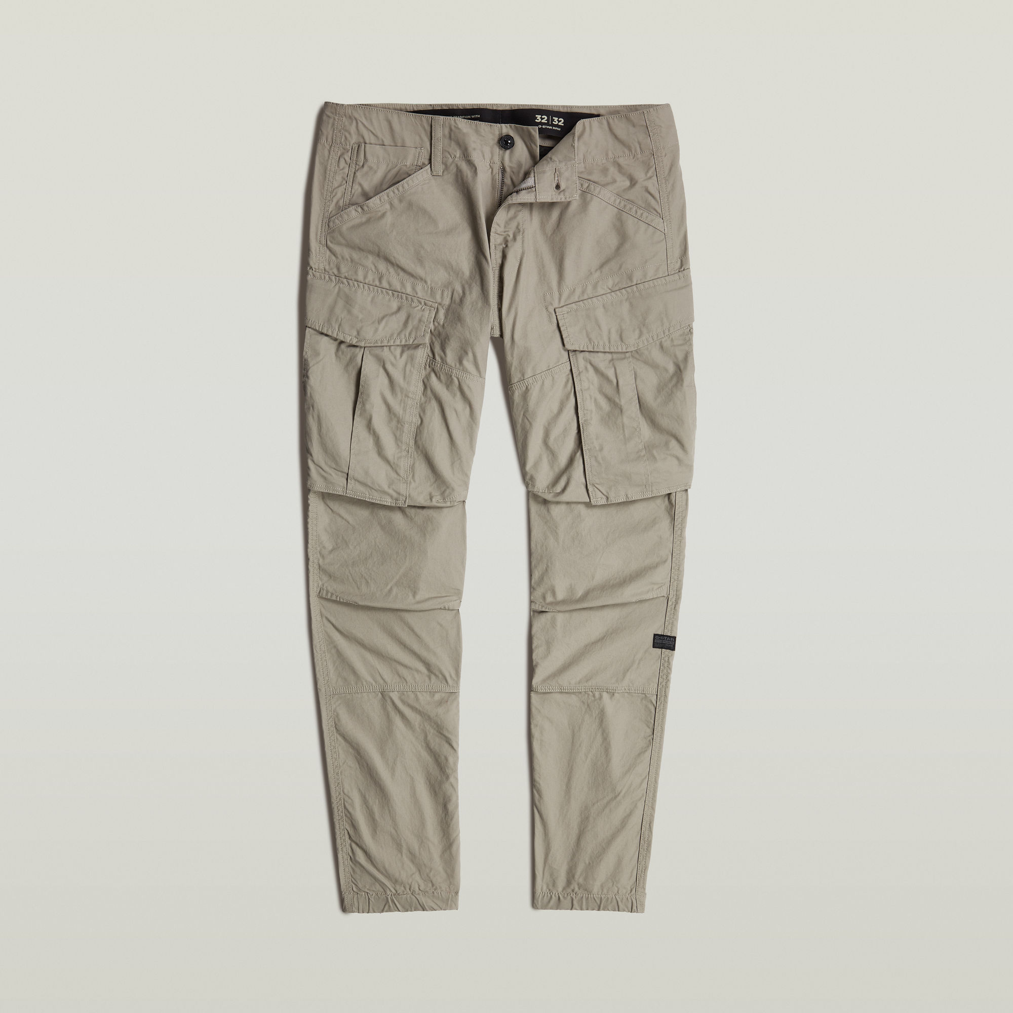 G-Star RAW Cargo Broek 3D Regular Tapered Cuffed Beige Heren
