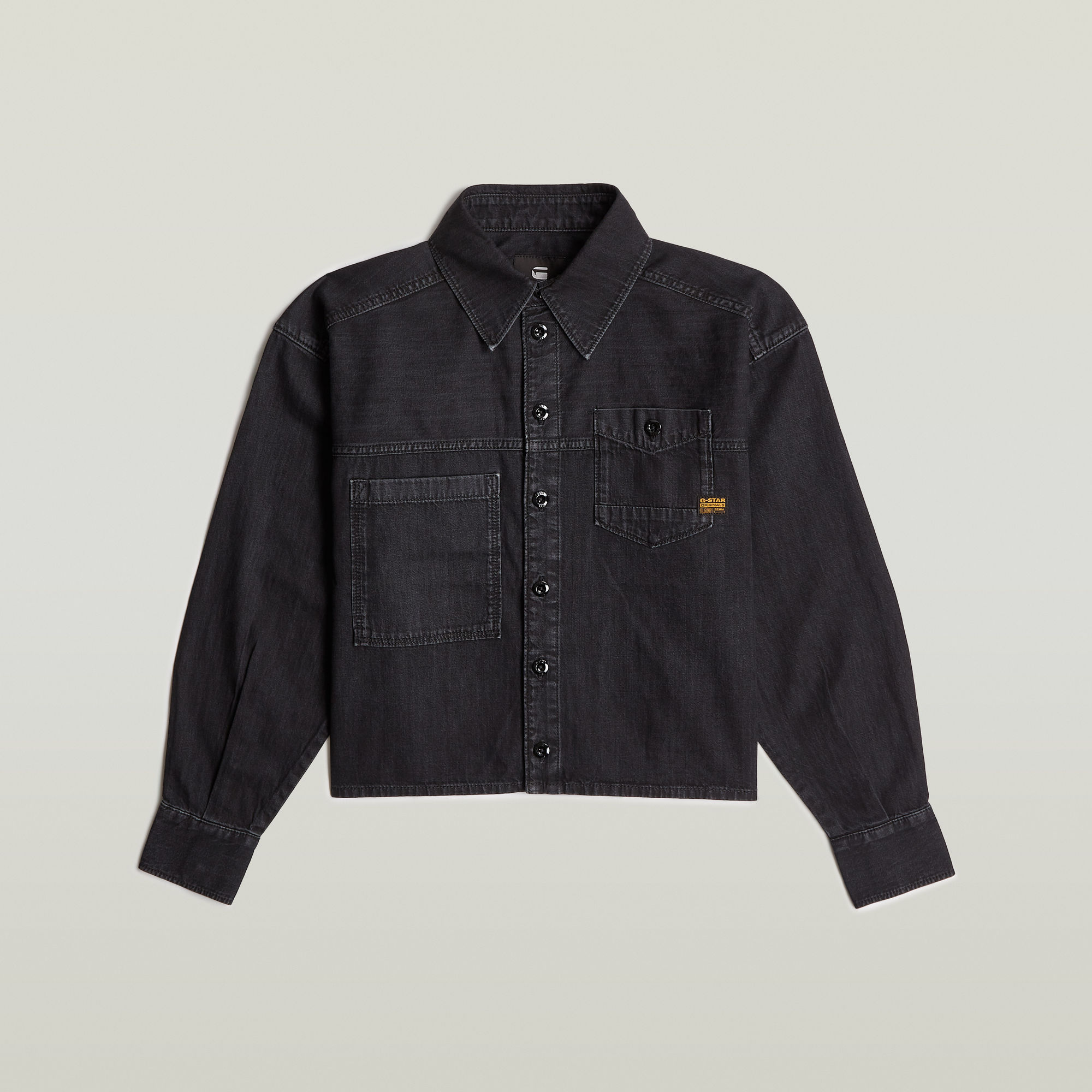 G-Star RAW Cropped Blouse Zwart Dames