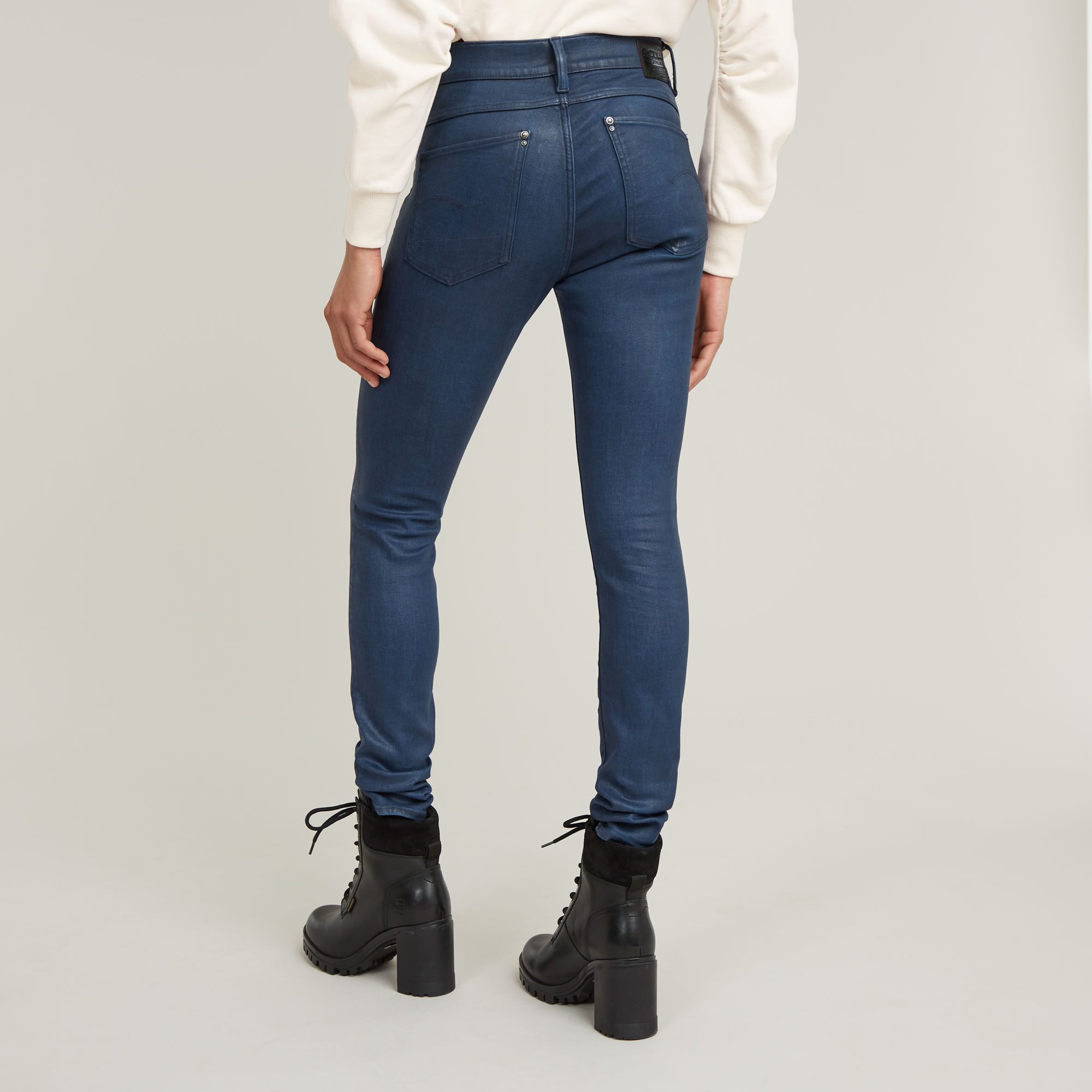 G-Star RAW Lhana Skinny Jeans Donkerblauw Dames