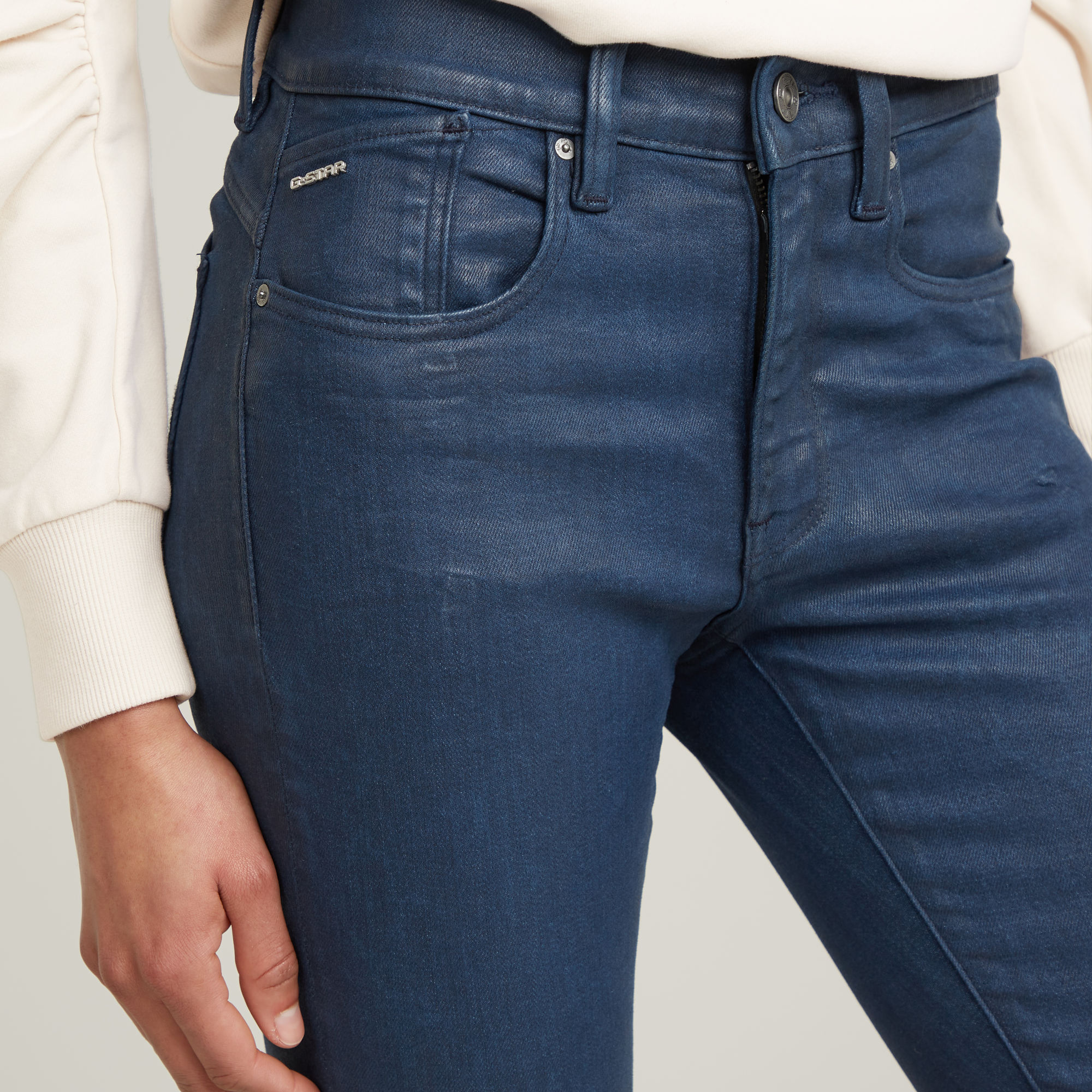 G-Star RAW Lhana Skinny Jeans Donkerblauw Dames