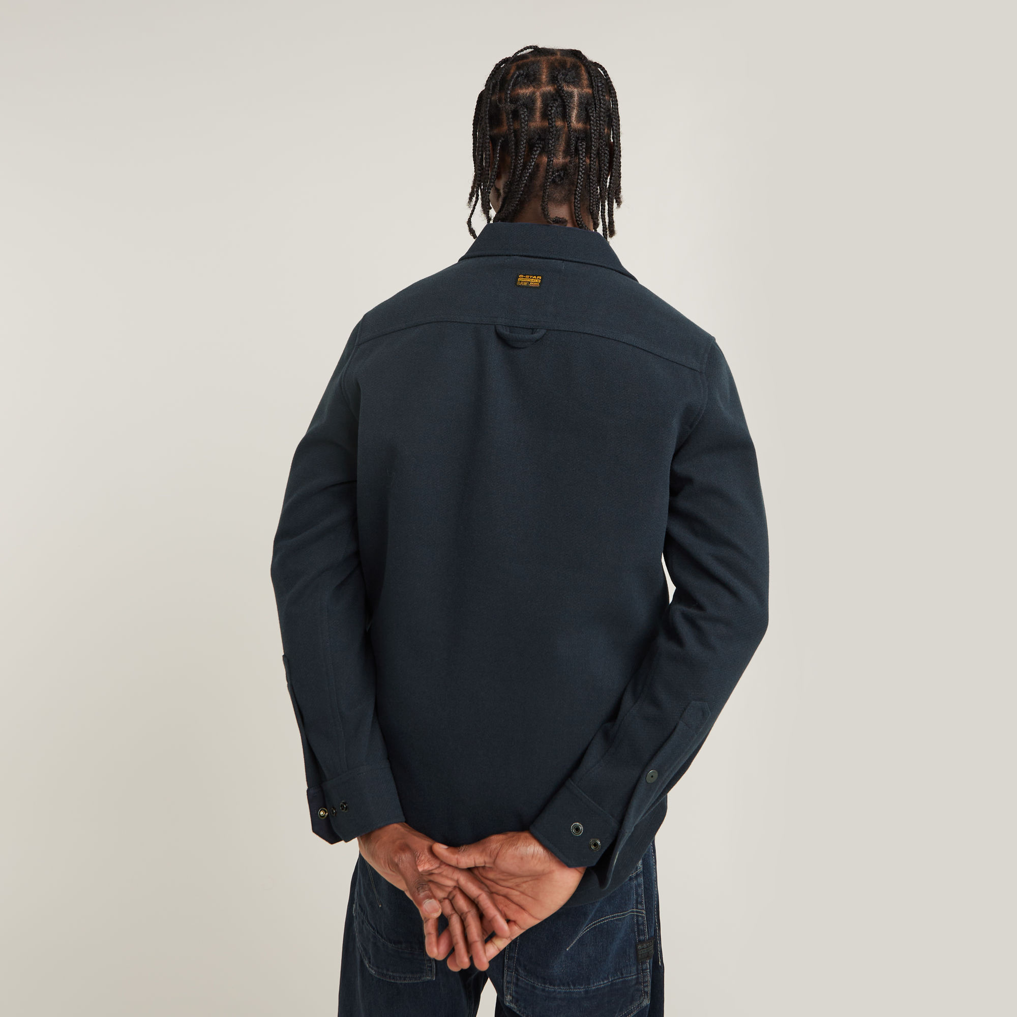 G-Star RAW GPO Zip Overshirt Donkerblauw Heren