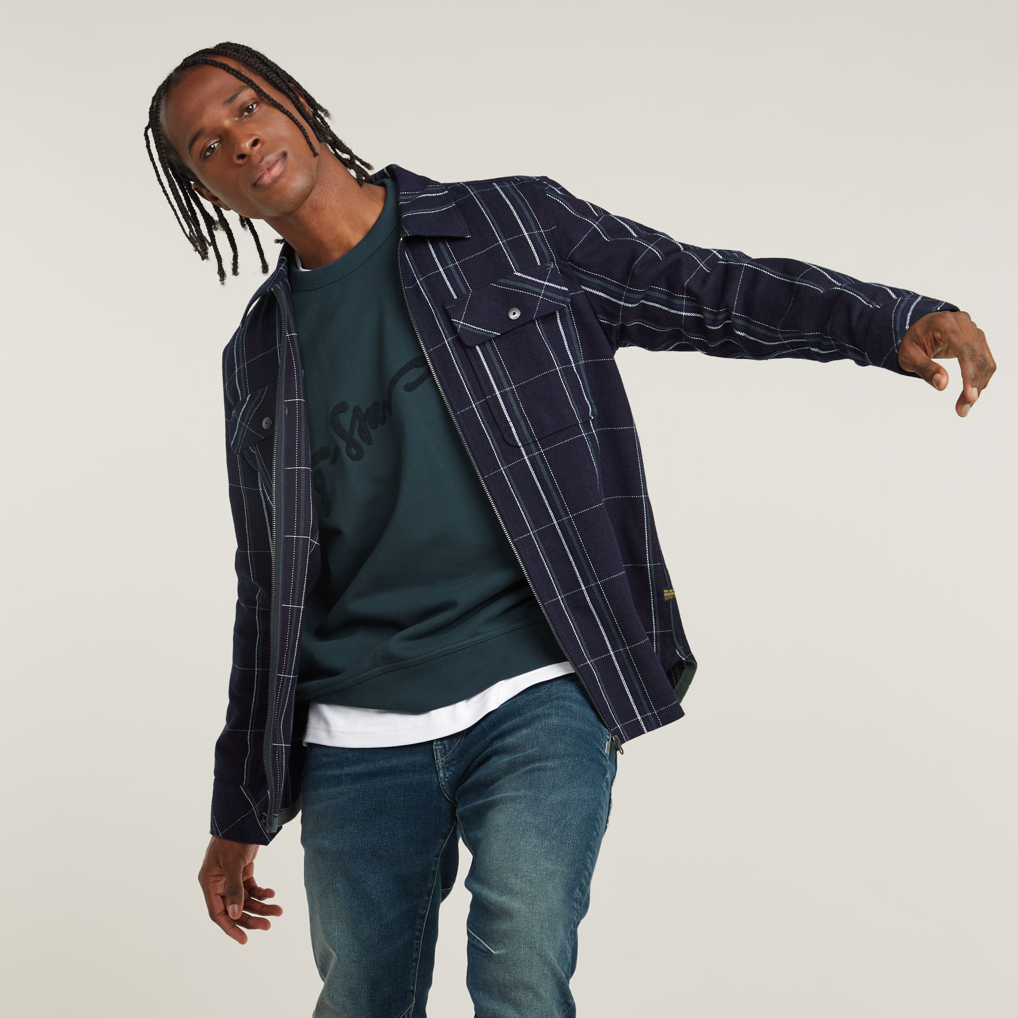 

GPO Zip Overshirt - Multi color - Men