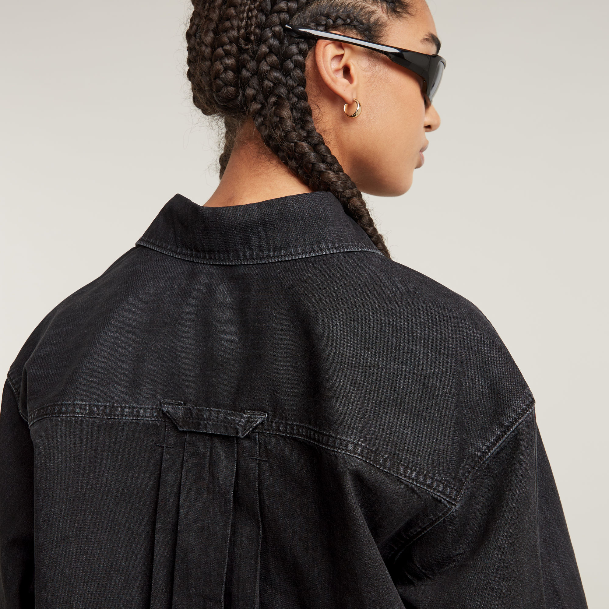 G-Star RAW Cropped Blouse Zwart Dames