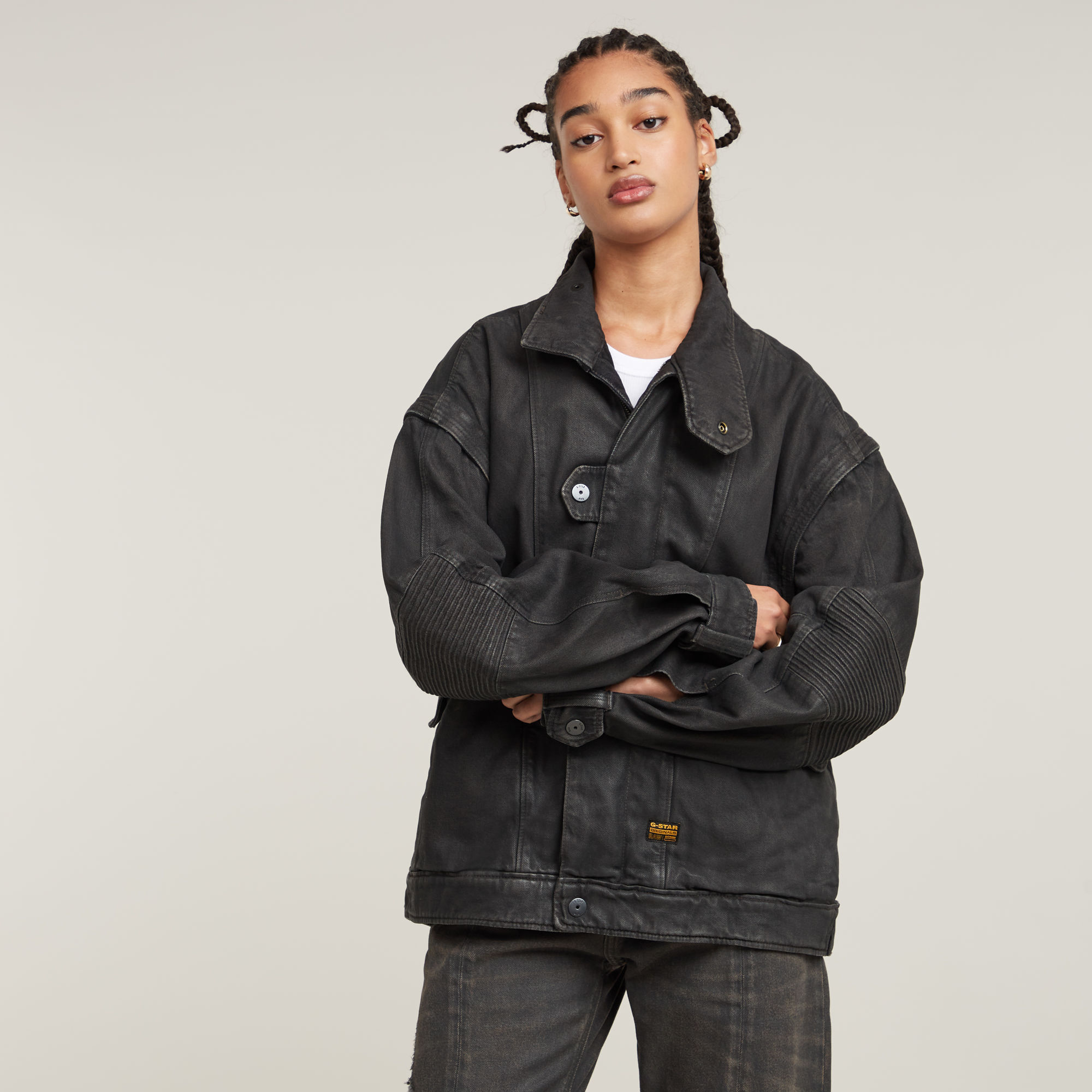 G-Star RAW Utility Biker Jack - Bruin - Dames