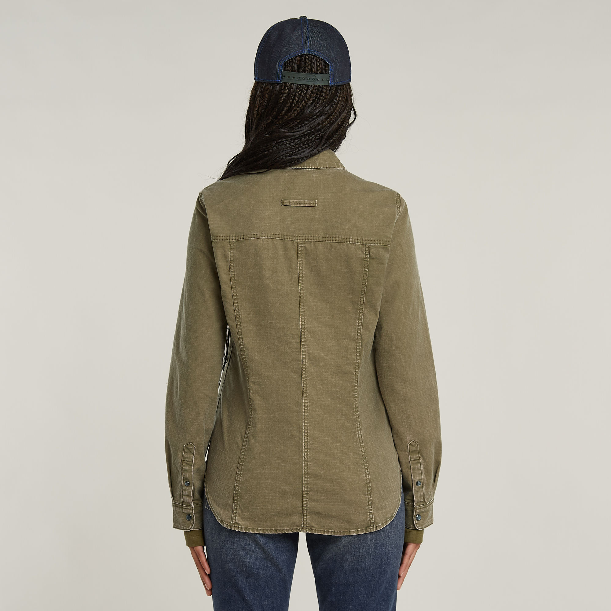 G-Star RAW Blouse Slim Groen Dames