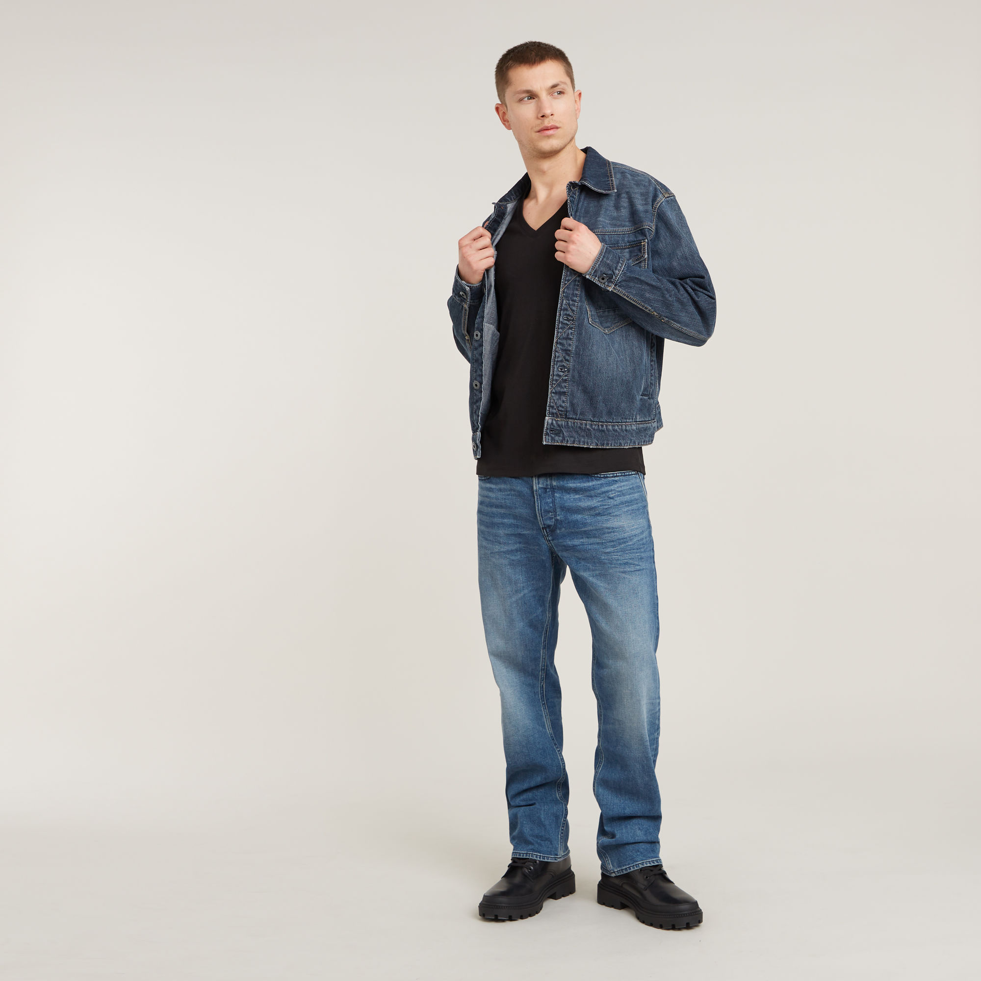 G-Star RAW Base V-Hals T-Shirt Set Van Twee Zwart Heren