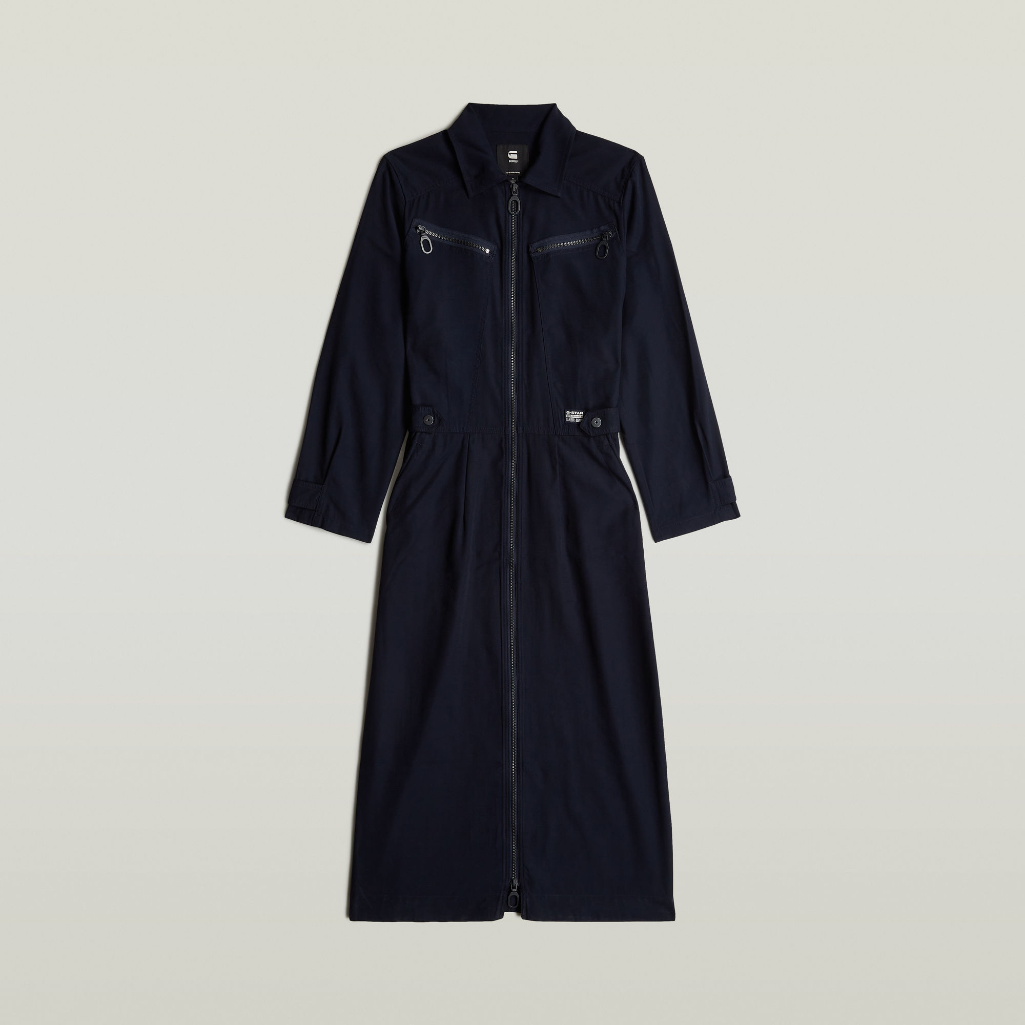 G-Star RAW Zip Through Jurk Donkerblauw Dames