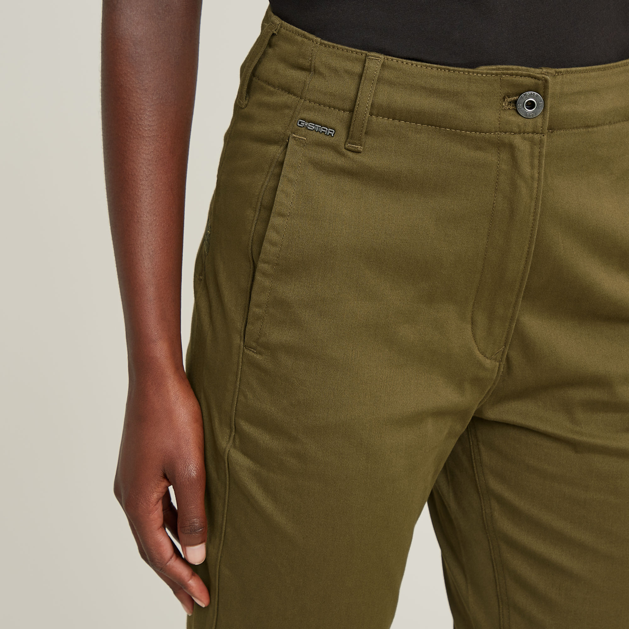 G-Star RAW Weld High Skinny Broek Groen Dames