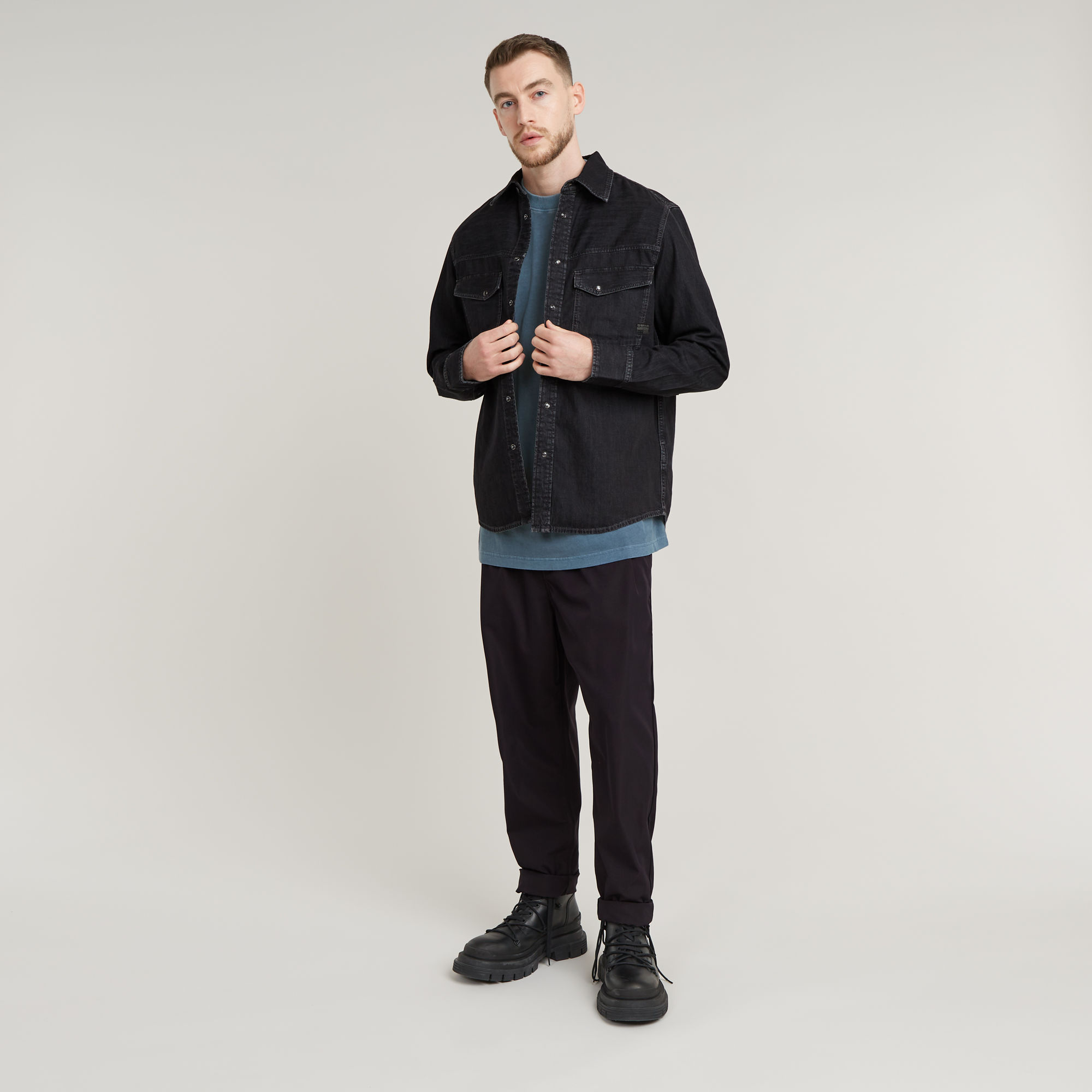 G-Star RAW Dakota Slim Shirt Zwart Heren