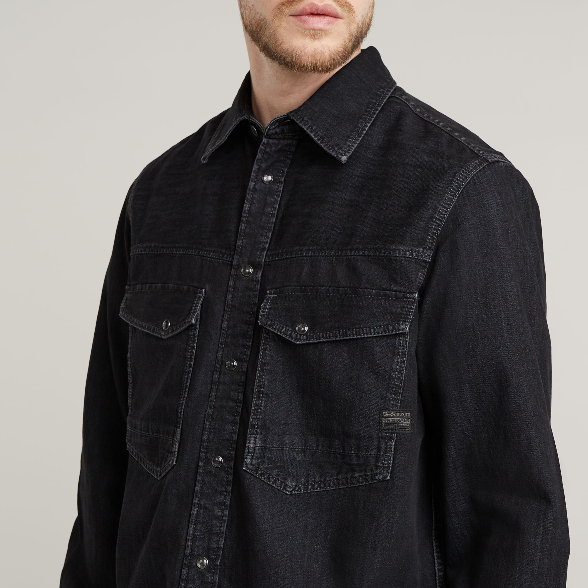 G-Star RAW Dakota Slim Shirt Zwart Heren