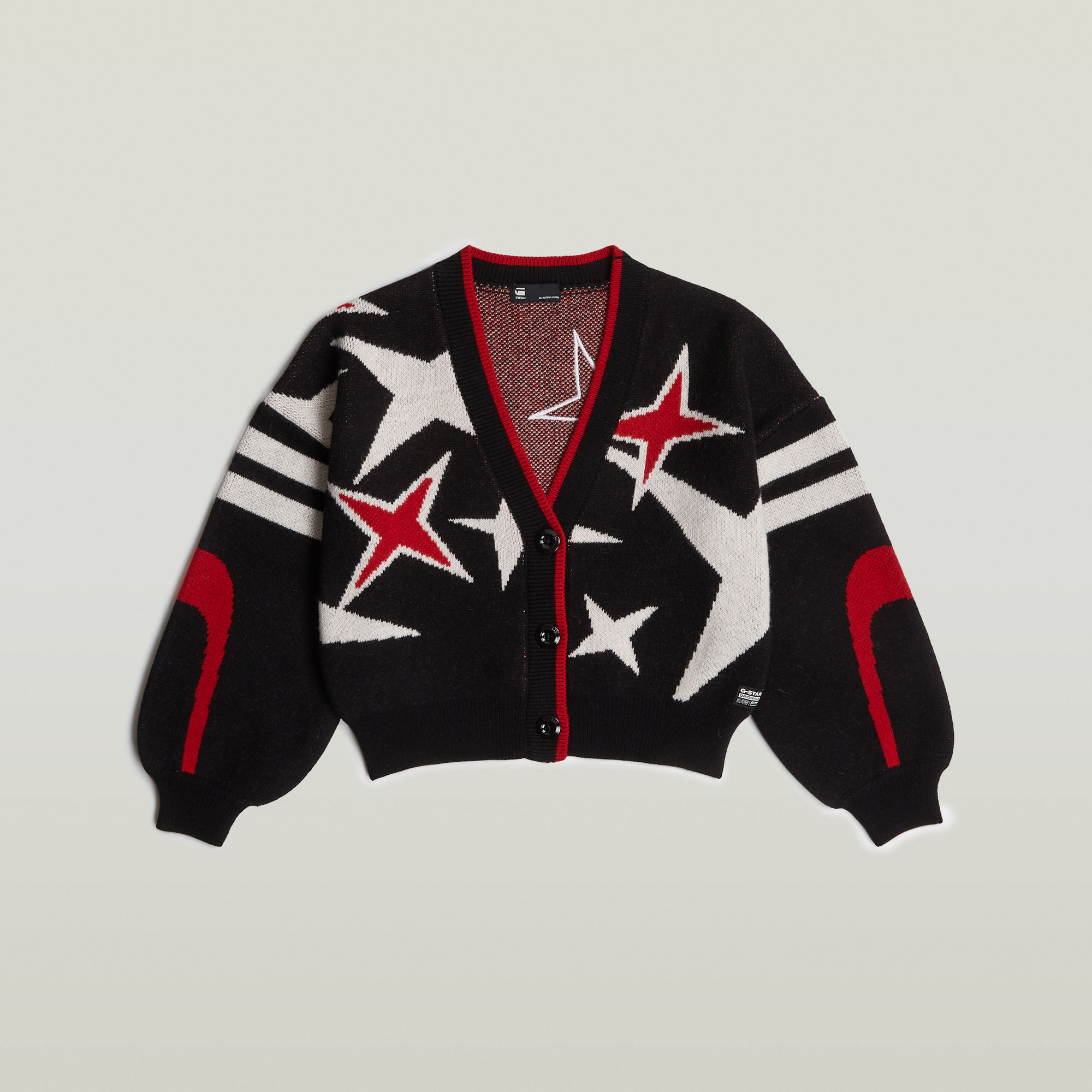 G-Star RAW Holiday Loose Gebreid Vest Zwart Dames