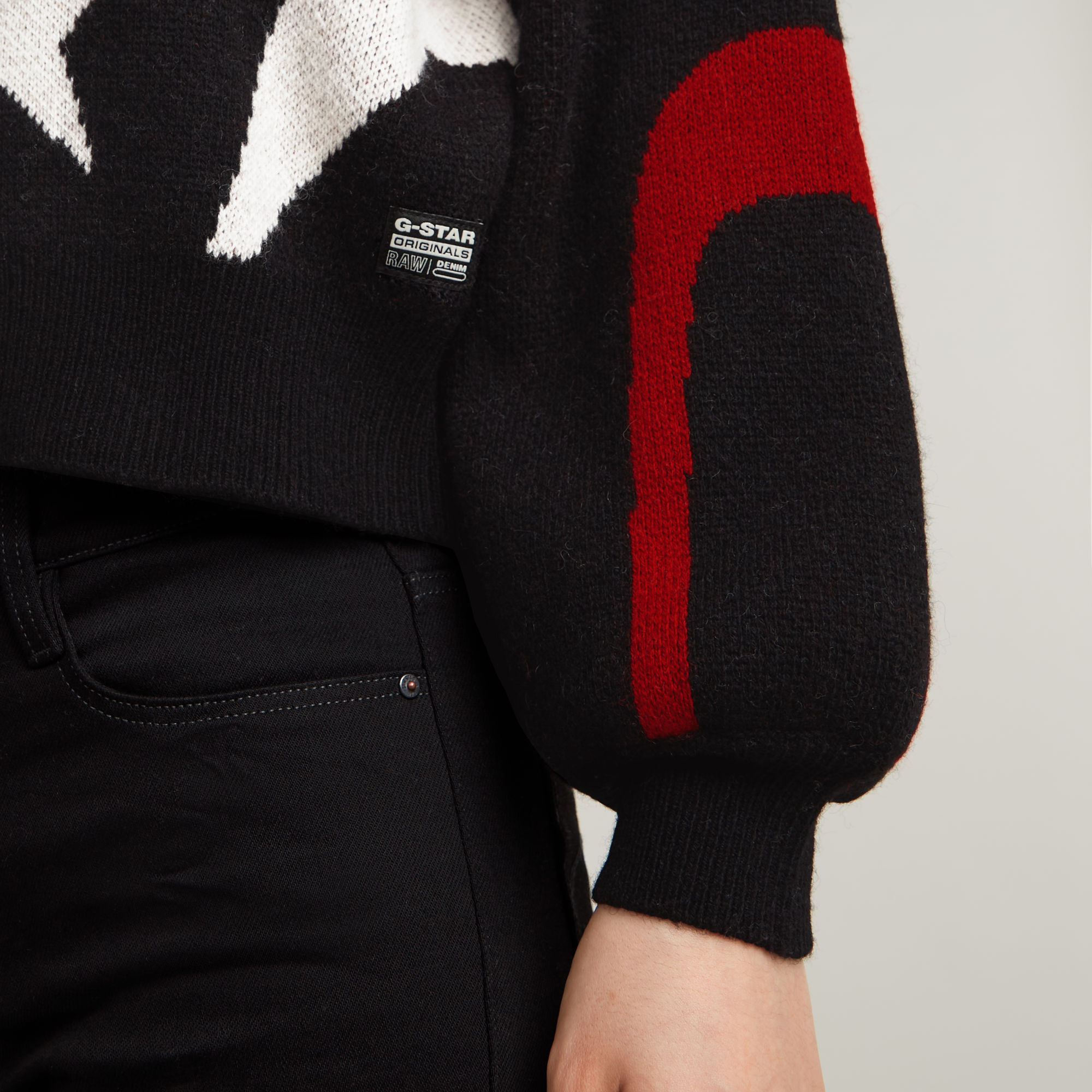 G-Star RAW Holiday Loose Gebreid Vest Zwart Dames