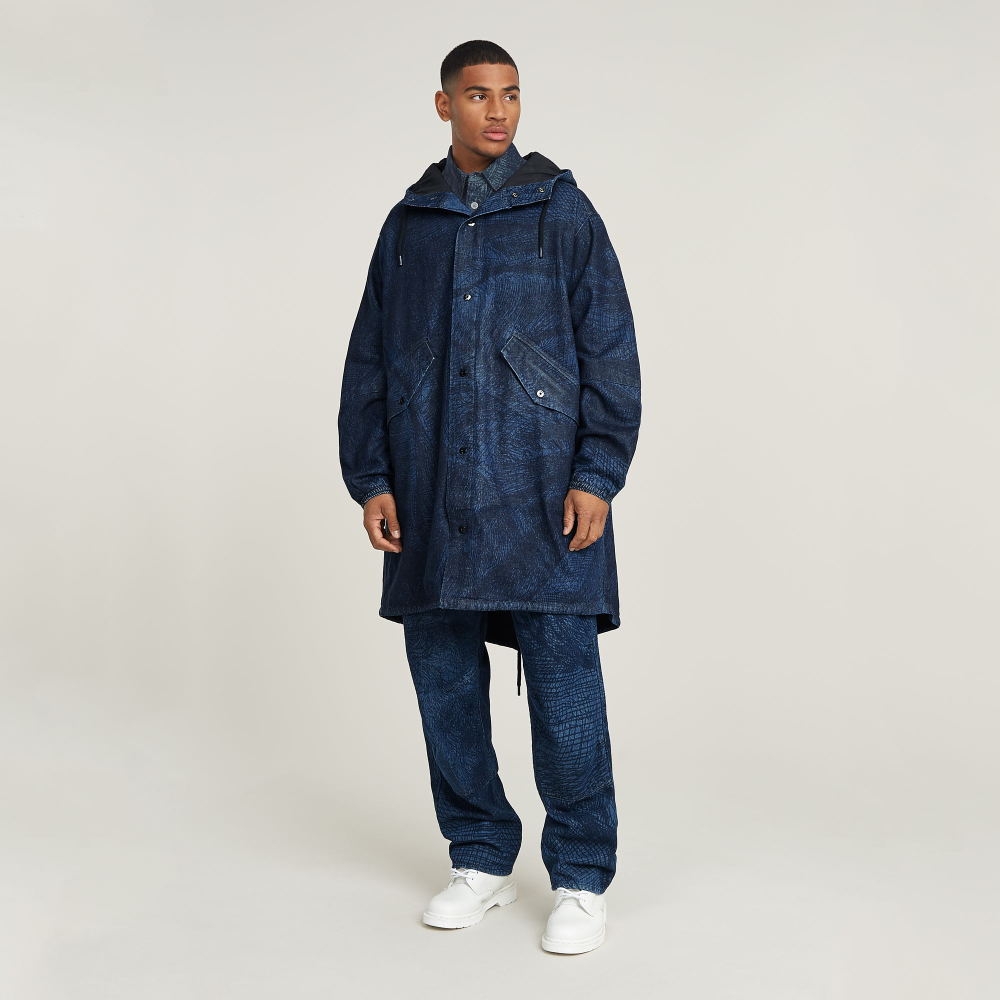 Rembrandt Unisex Denim Parka - Mehrfarbig - Herren